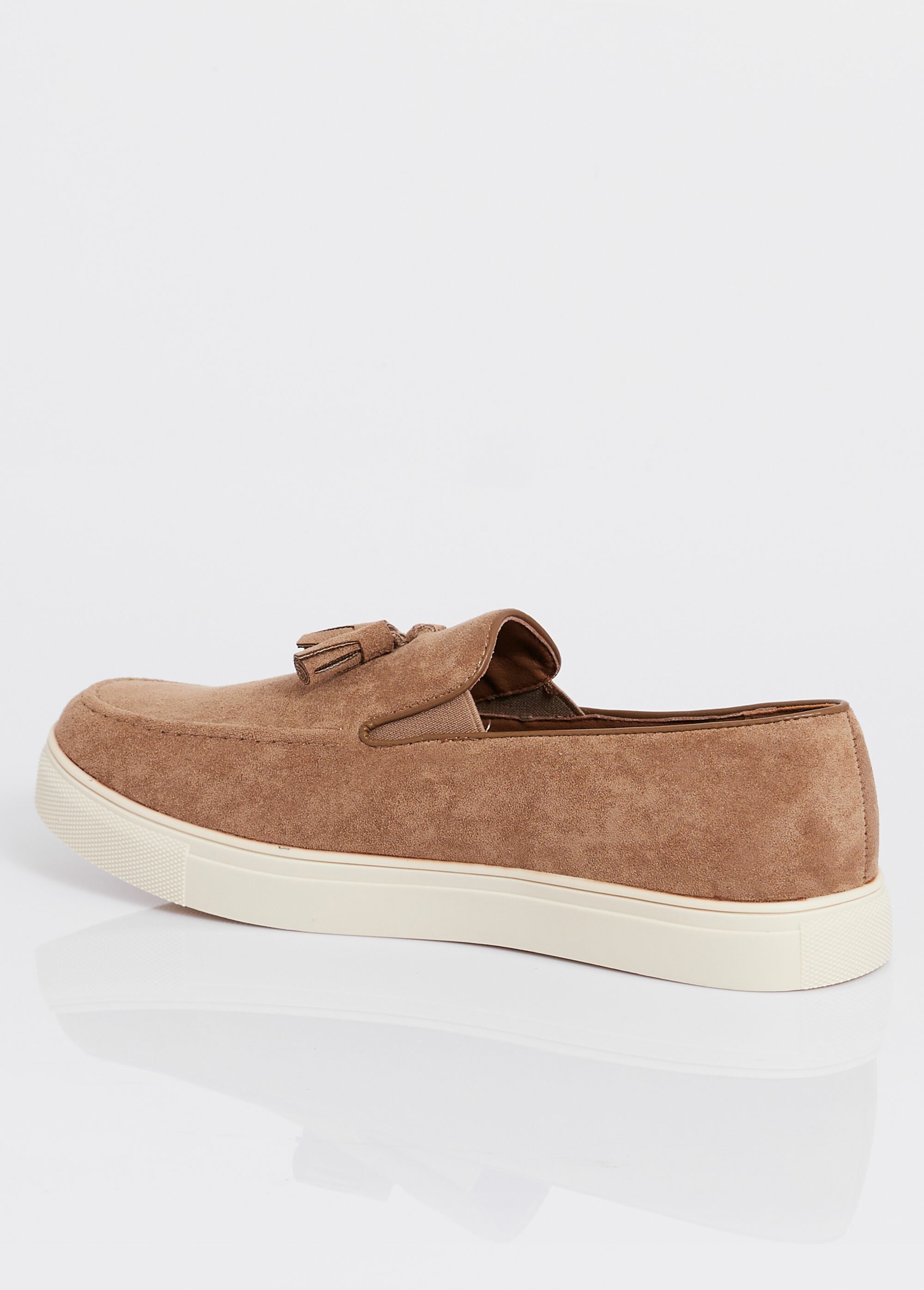 Mocassins compensés tendance en suédine Homme Beige ELOEL0869 DO1