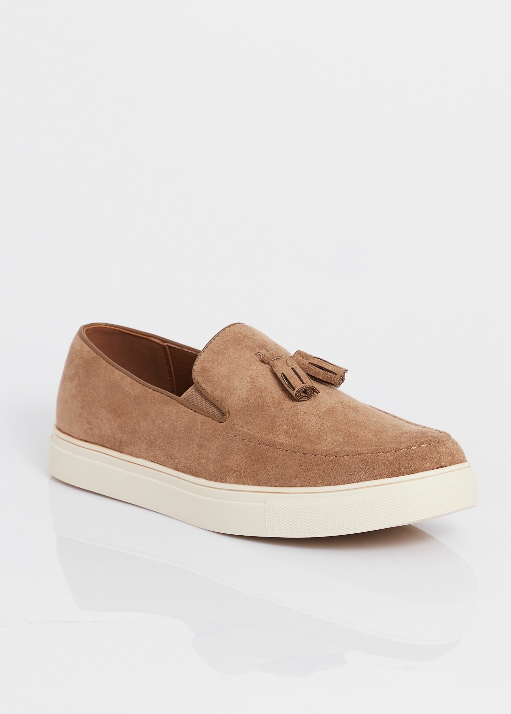 Mocassins compensés tendance en suédine Homme Beige ELOEL0869 FA1