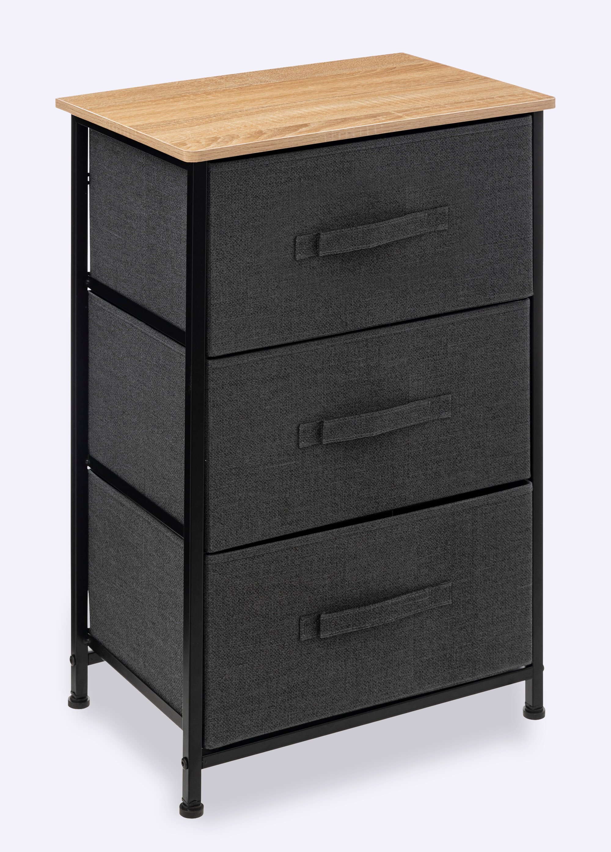 Petit meuble avec 3 tiroirs tissu