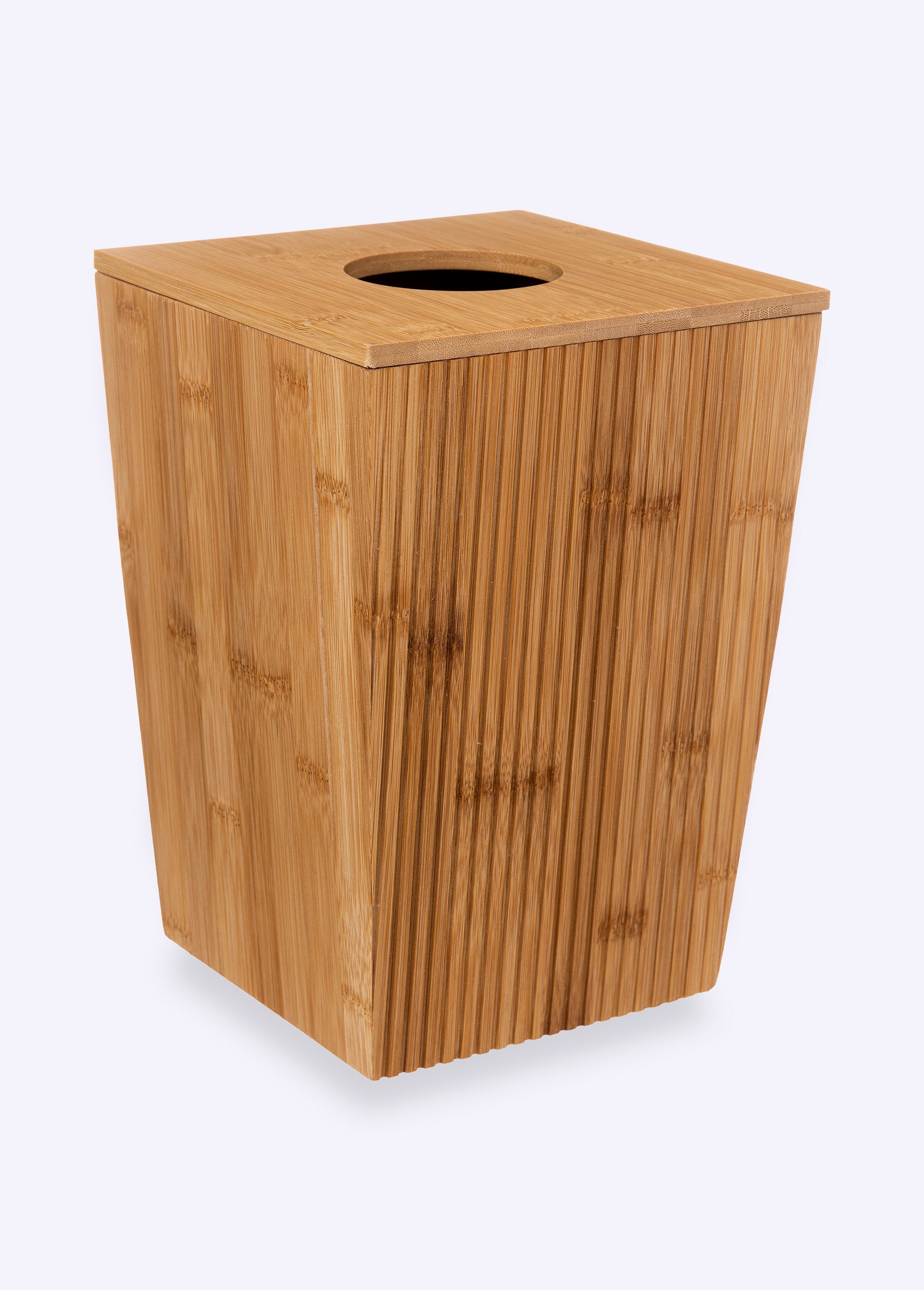 Poubelle de salle de bain effet pierre