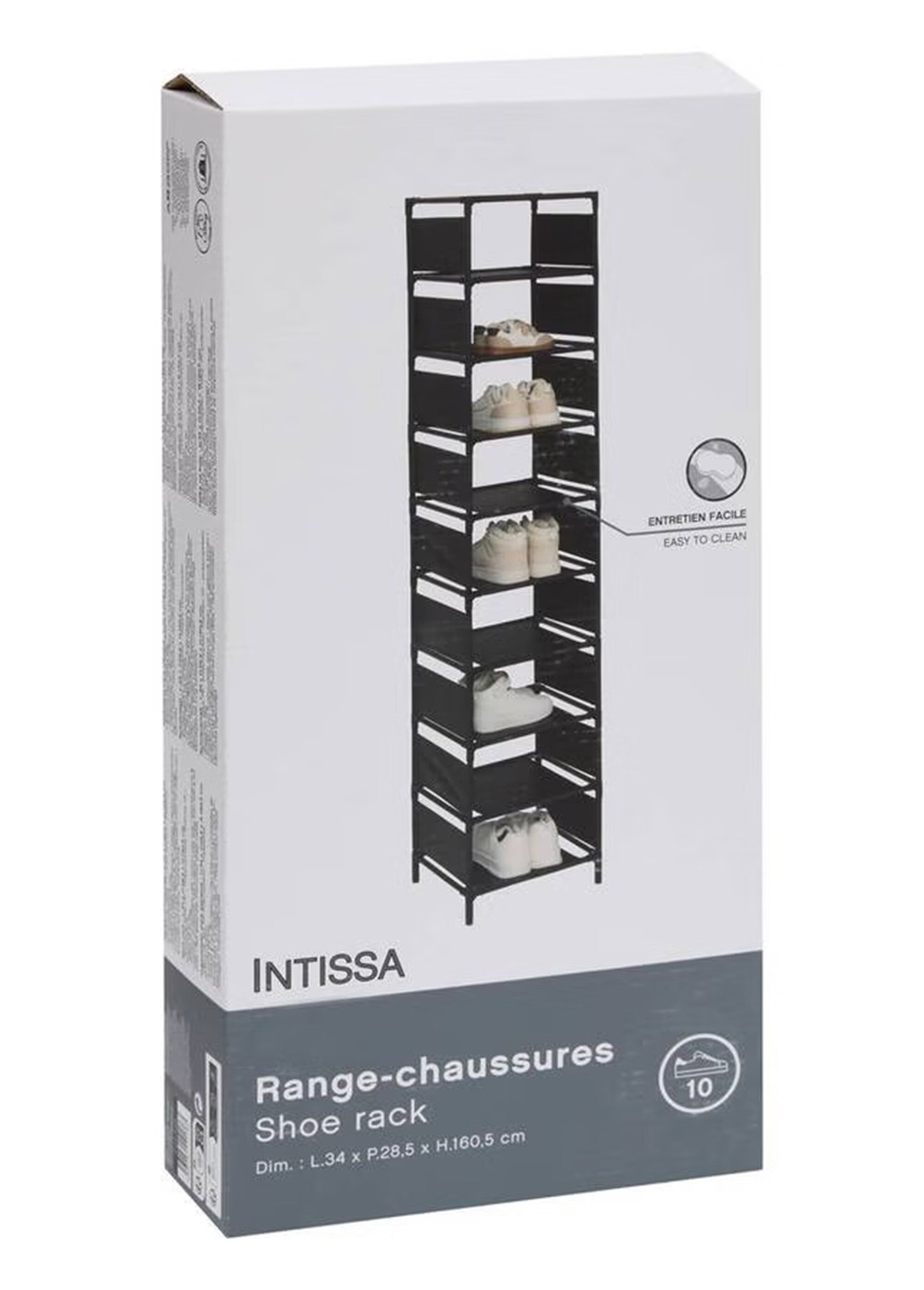 Range chaussures colonne, 10 cases