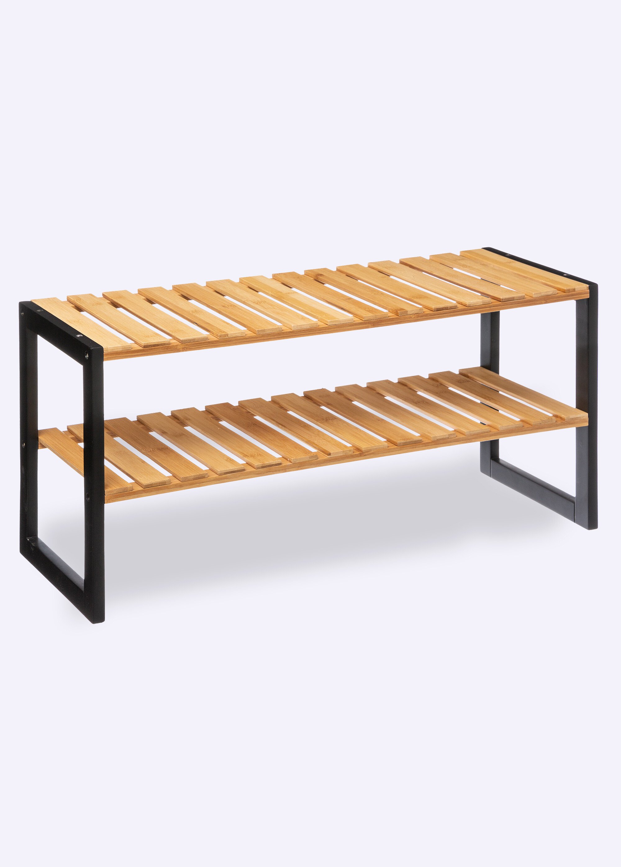 Range chaussures en bambou pour 6 paires MARRON JJA-167879 FA1