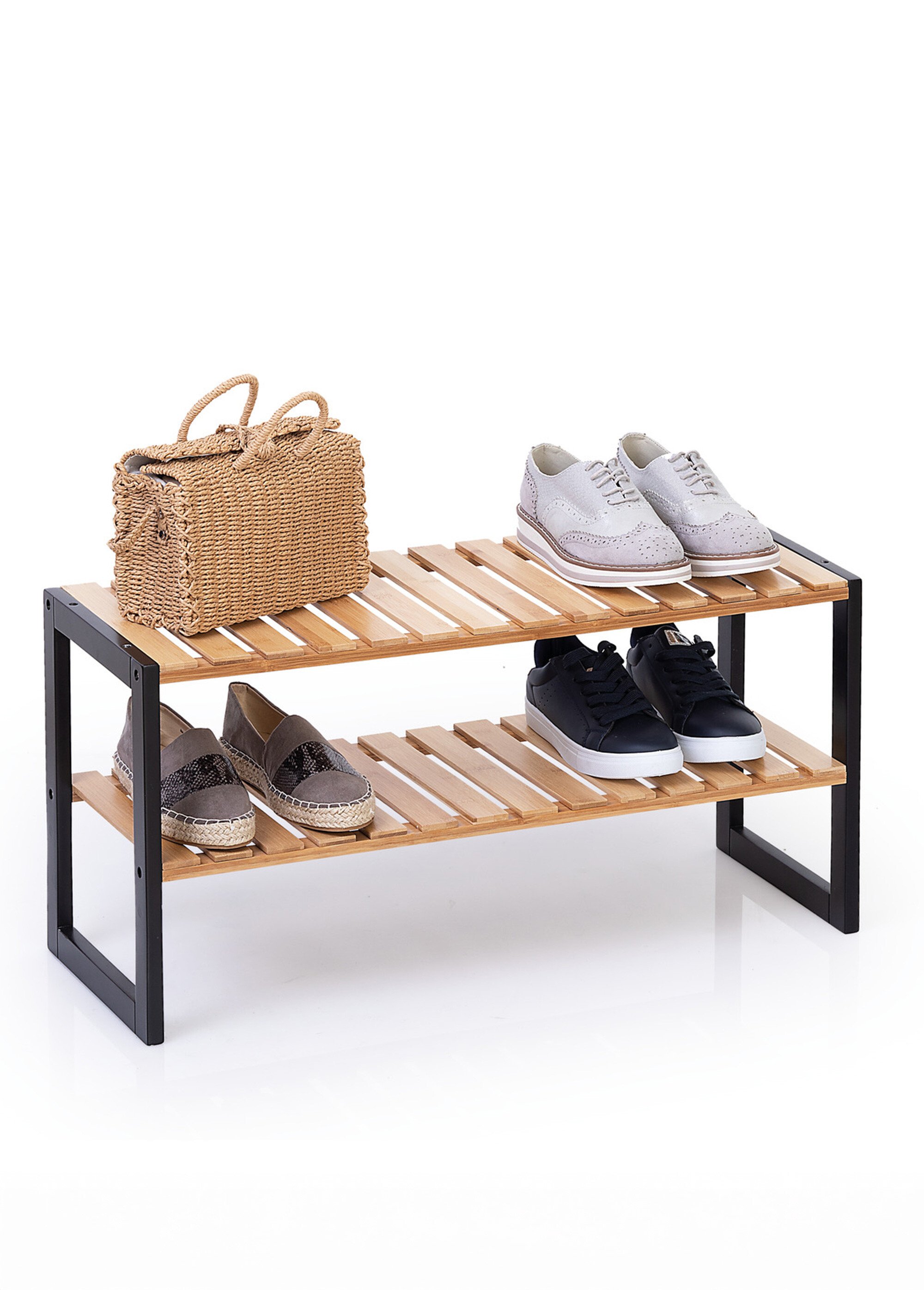 Range chaussures en bambou pour 6 paires MARRON JJA-167879 SI2