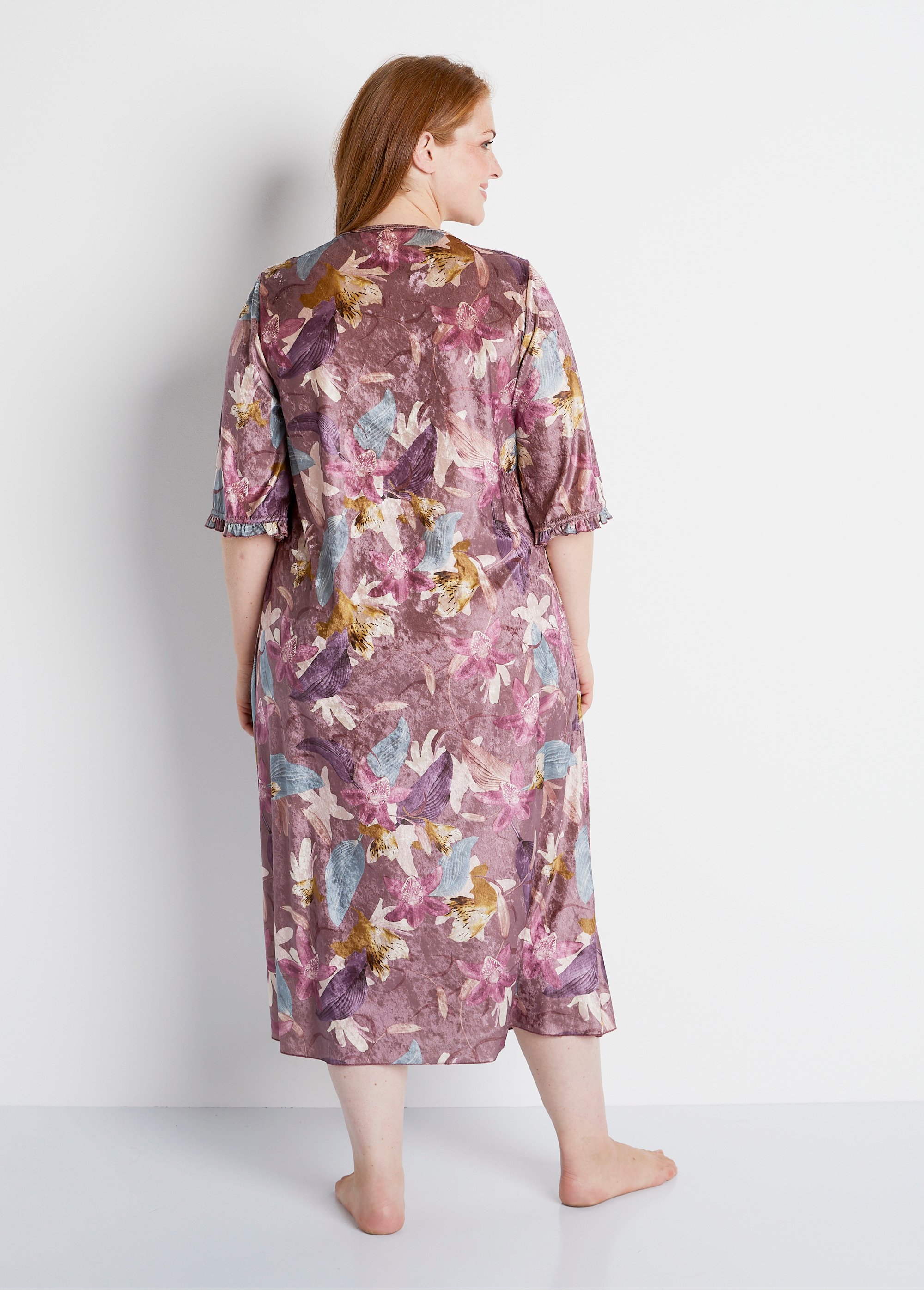 Robe d'hôtesse en velours