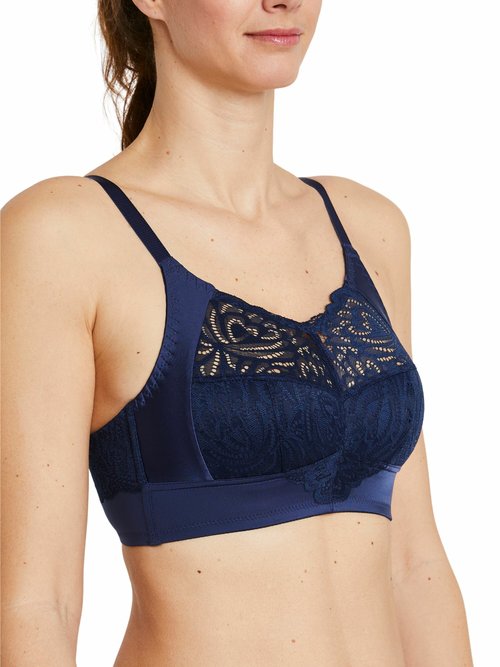 Soutien-gorge sans armatures grand maintien Femme Bleu VOLISTA FA2
