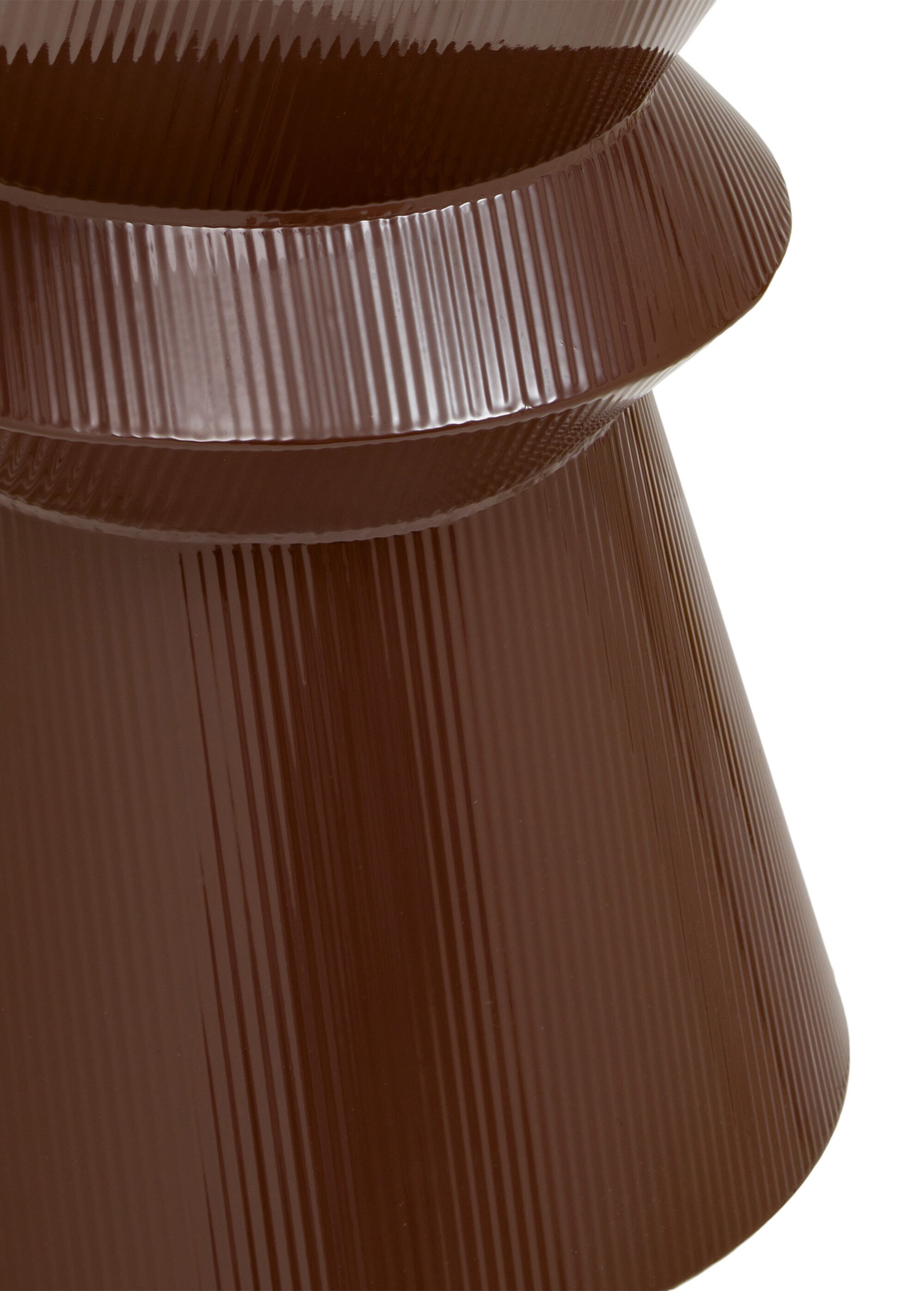 Table d'appoint acier forme totem MAYA MARRON JJA-213195B DE2