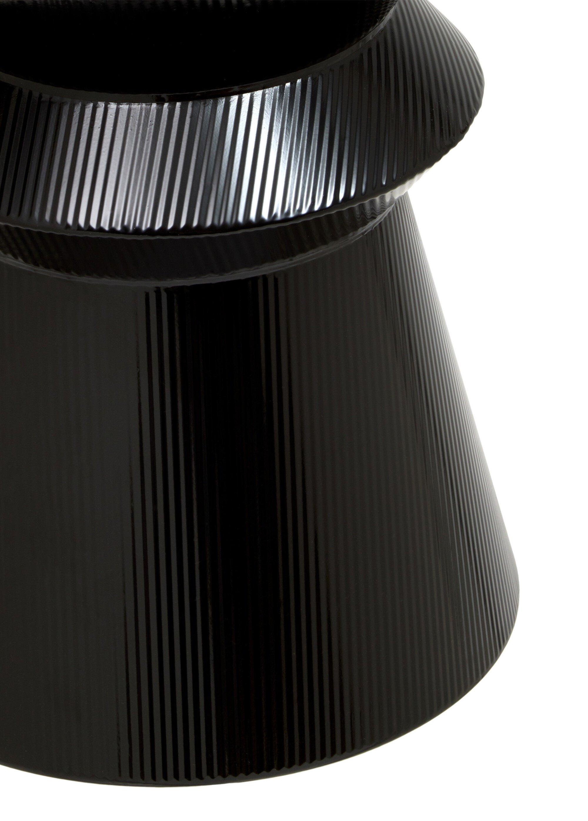Table d'appoint acier forme totem MAYA NOIR JJA-213195B DE2