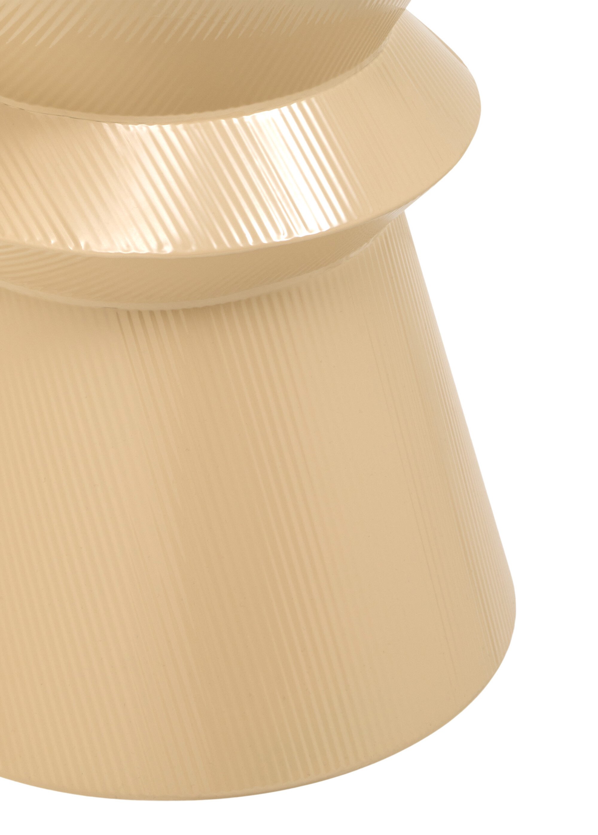 Table d'appoint acier forme totem MAYA BEIGE JJA-213195B DE2