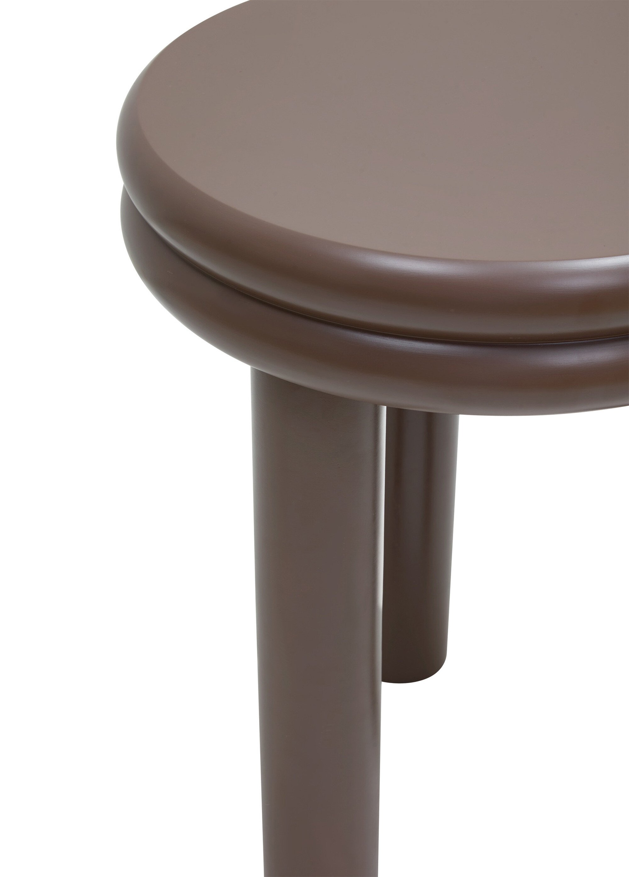 Table d'appoint bois forme tabouret PLUMP MARRON JJA-213118A DE1