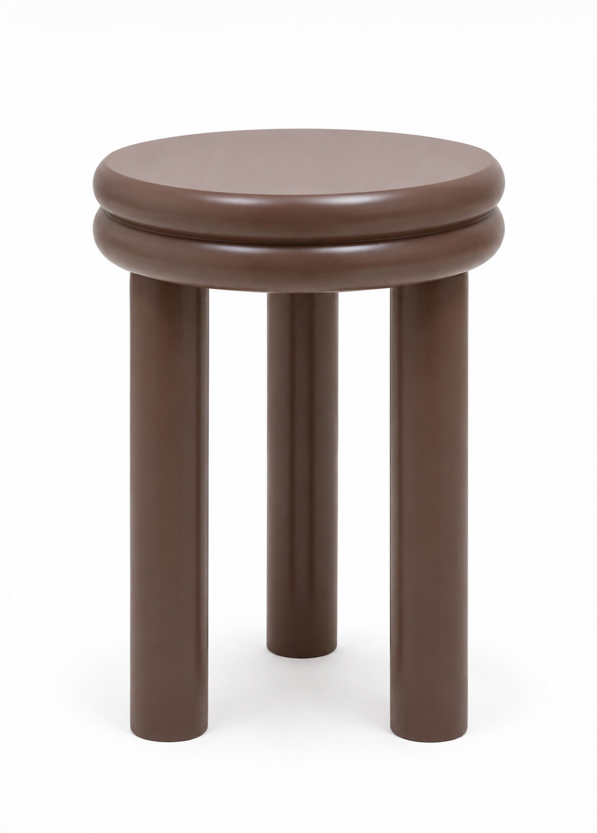Table d'appoint bois forme tabouret PLUMP MARRON JJA-213118A FA1