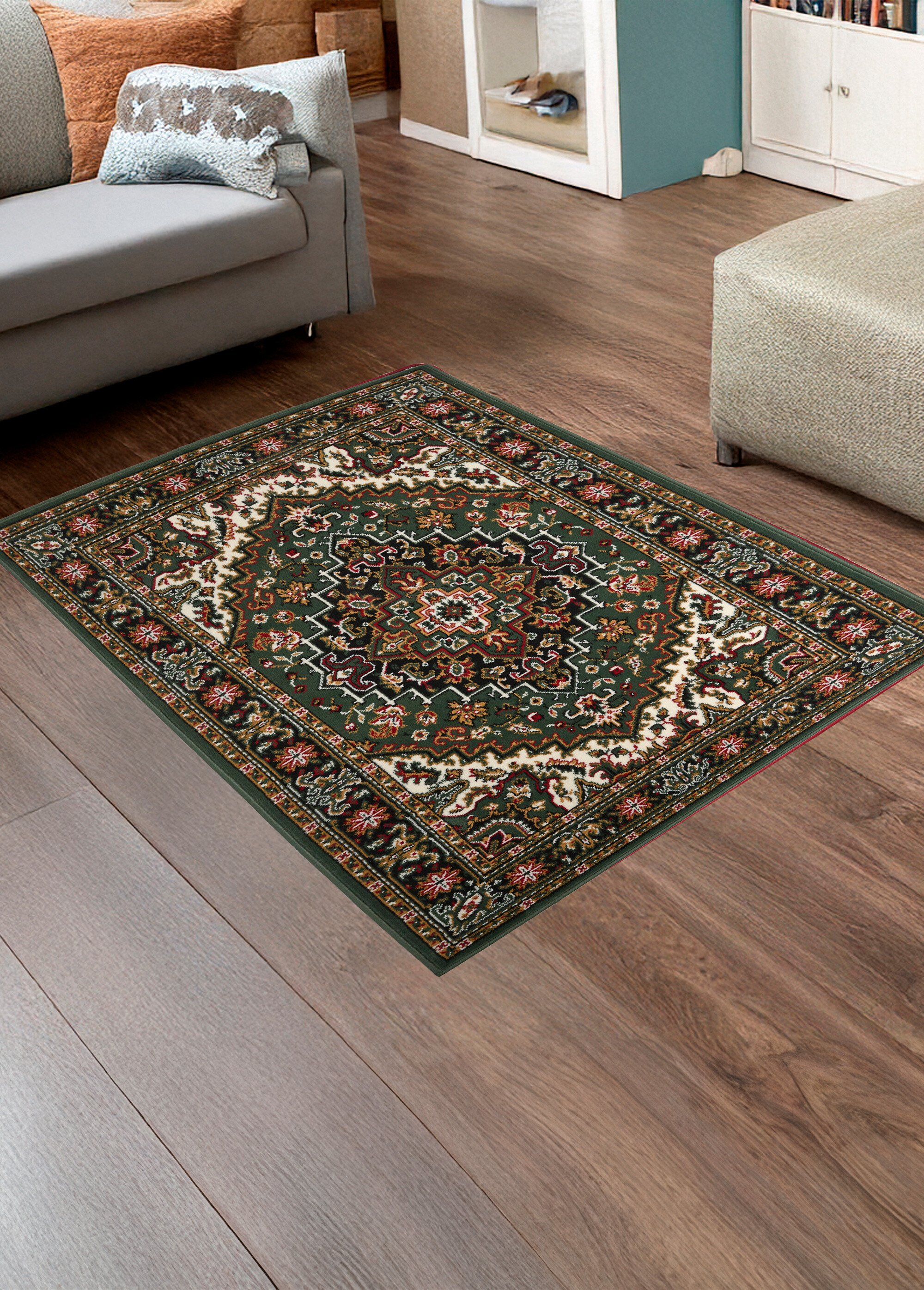 Tapis décoratif imprimé Vert RASQUIN SF1
