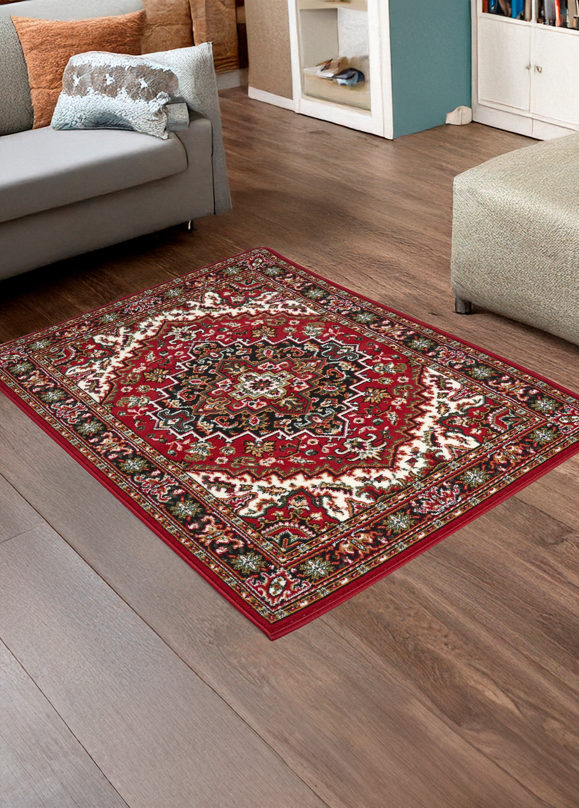 Tapis décoratif imprimé Rouge RASQUIN SF1