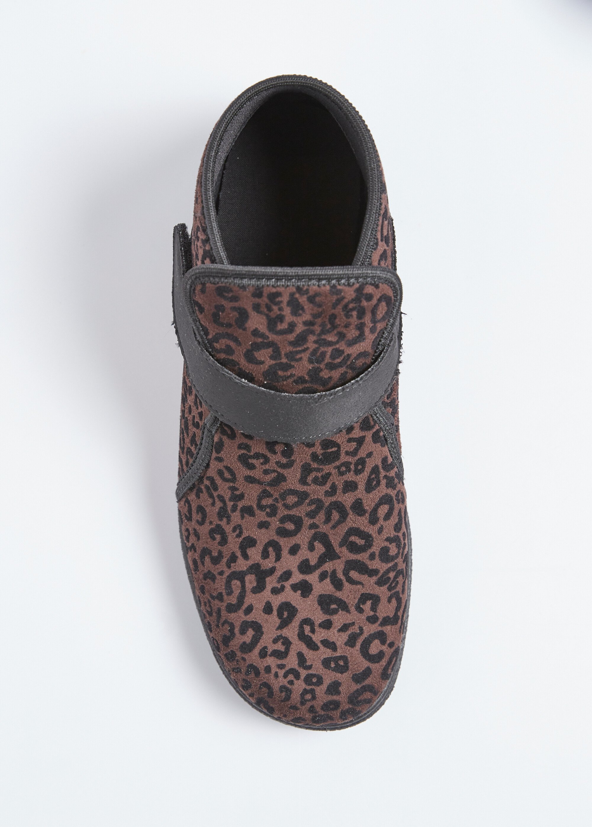 Boots scratchées largeur confort imprimé léopard ou uni Femme Marron ORMINA OV1