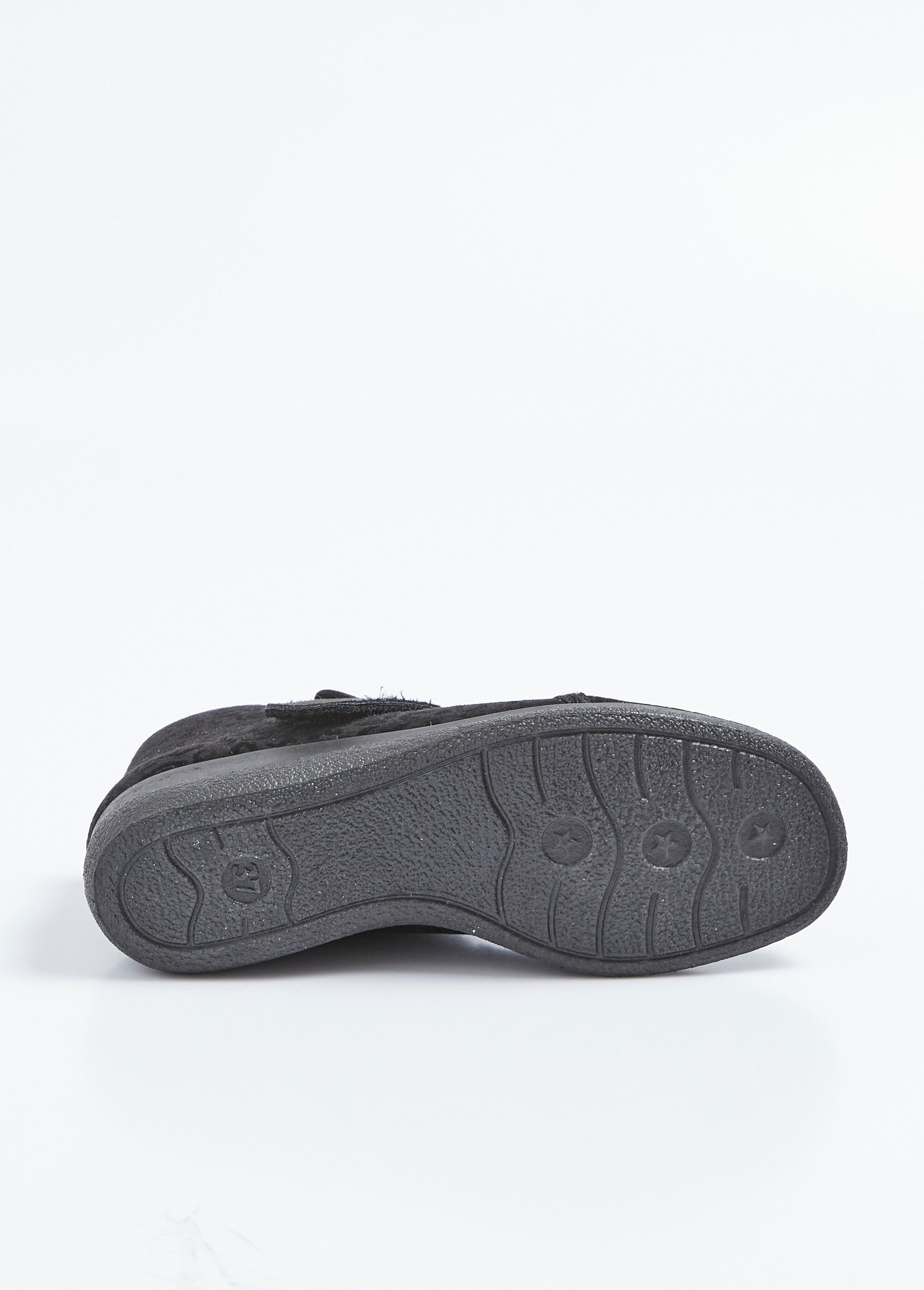 Boots scratchées largeur confort imprimé léopard ou uni Femme Noir ORMINA UN1