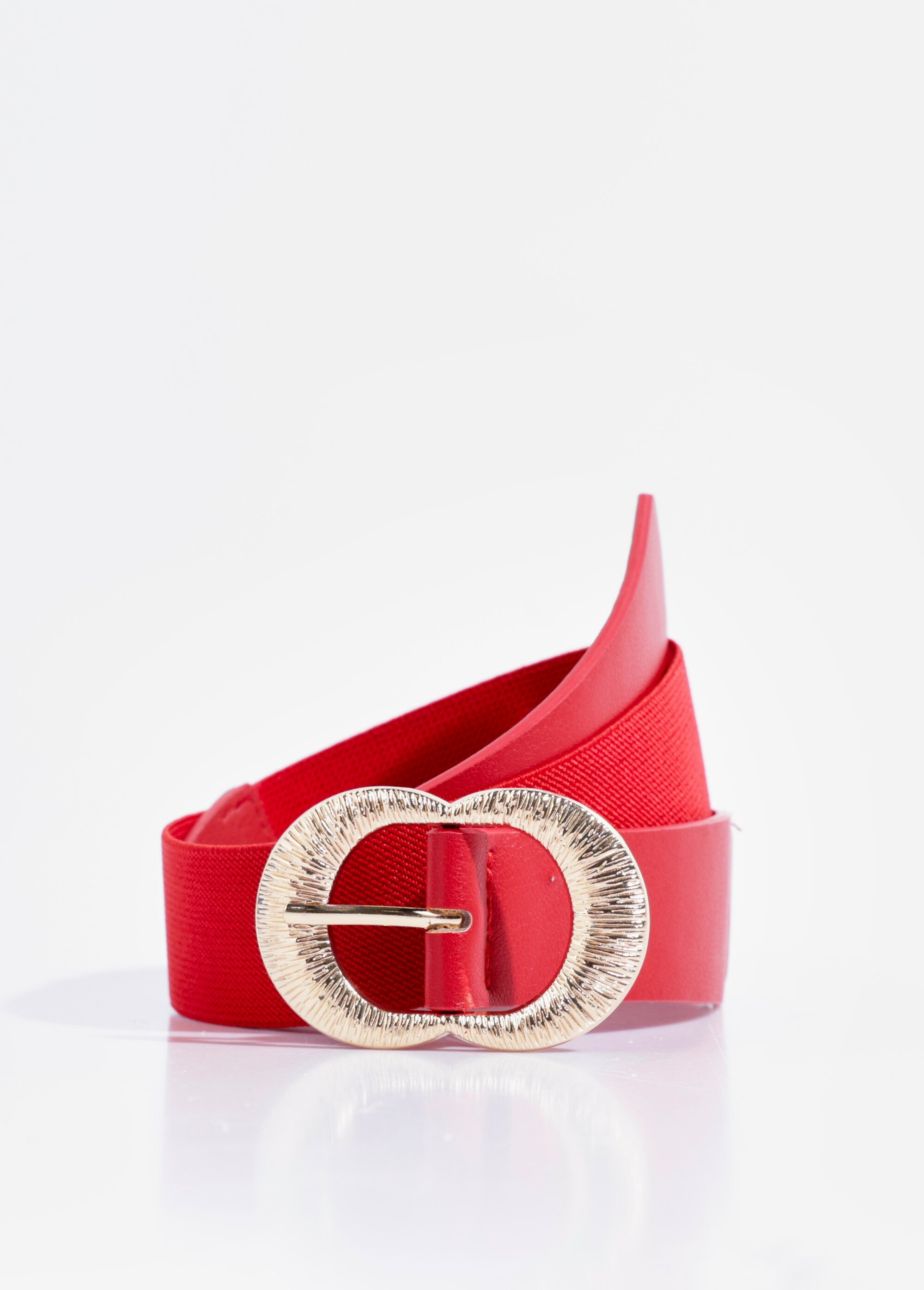 Ceinture extensible avec boucle métal Femme Rouge TD-CEI910257 FA1