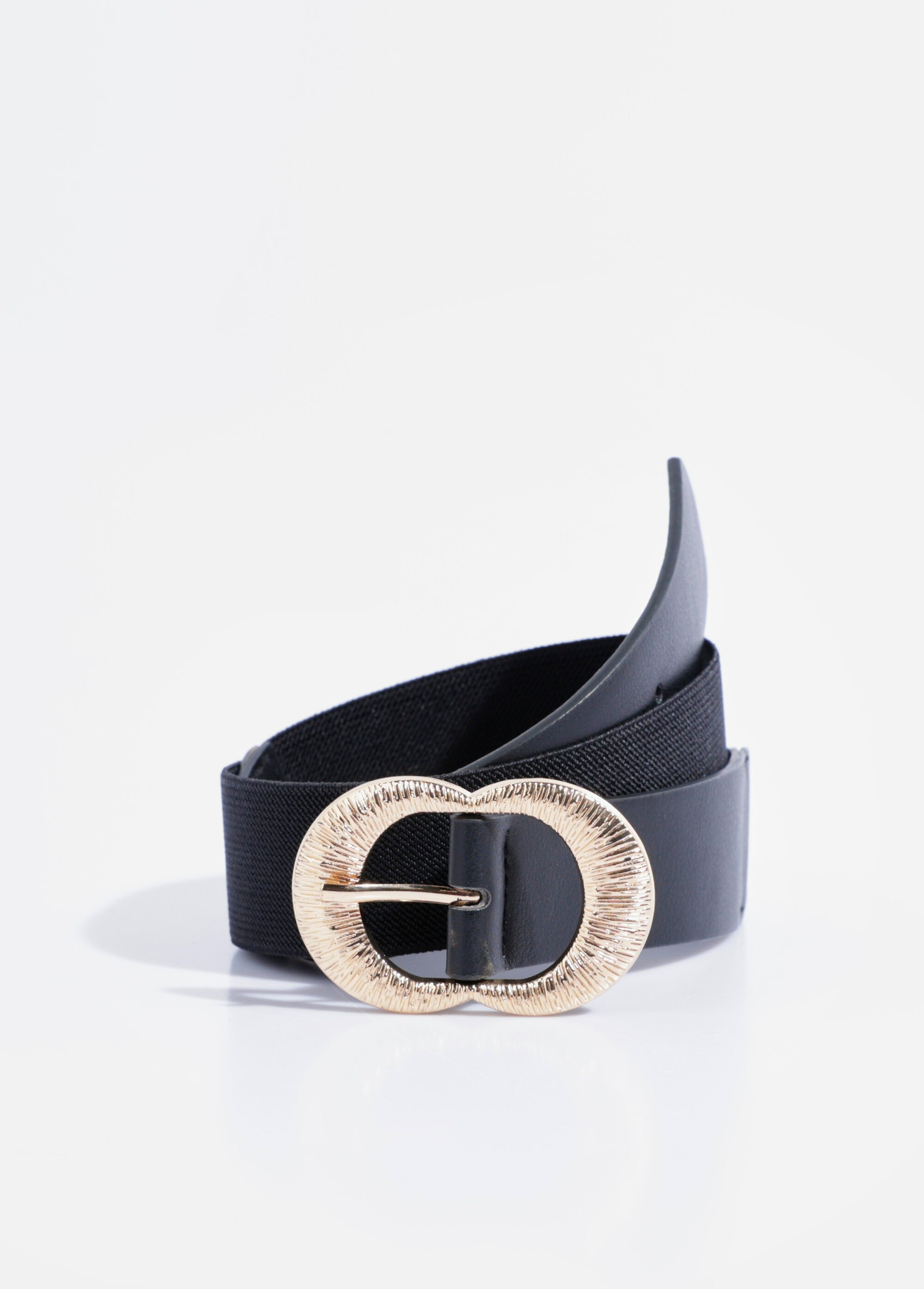 Ceinture extensible avec boucle métal Femme Noir TD-CEI910257 FA1