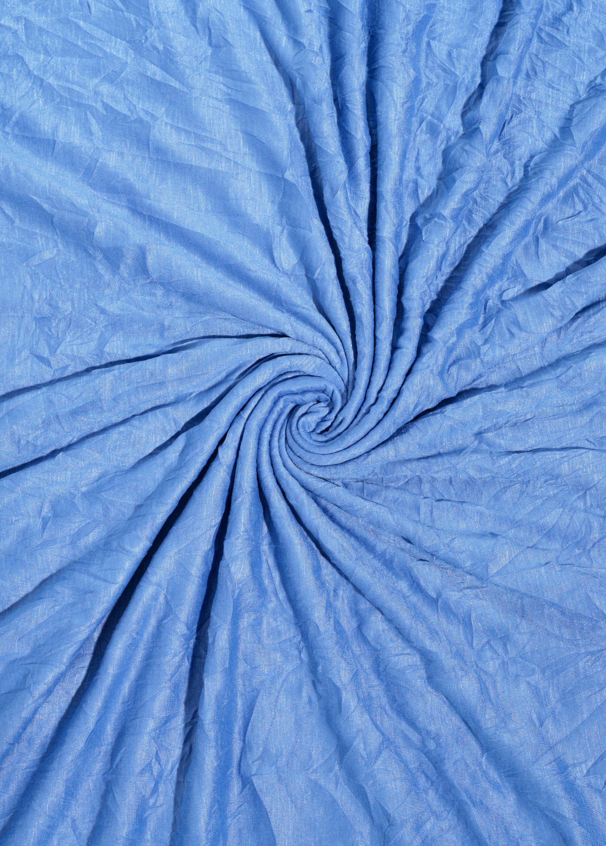 Coupon tissu jersey flammé froissé, 4I BLEU COT149476 FA1