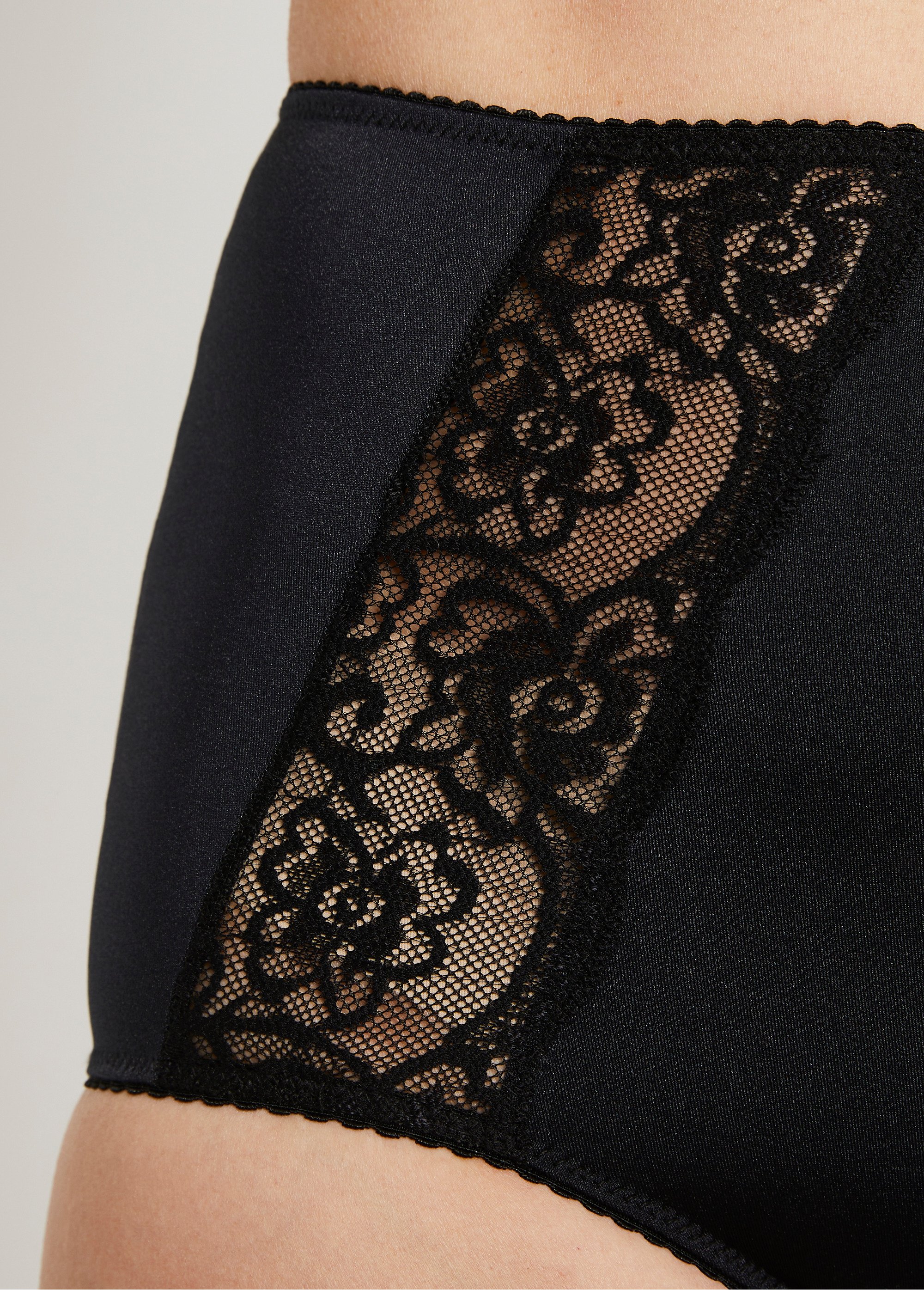 Culotte enveloppante dentelle Femme Noir DORALIA DE1