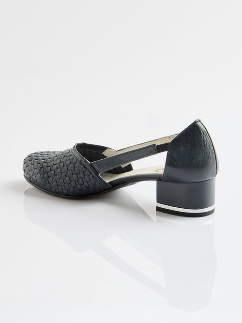 Escarpins à talon cuir Femme Bleu ORNERA DO1