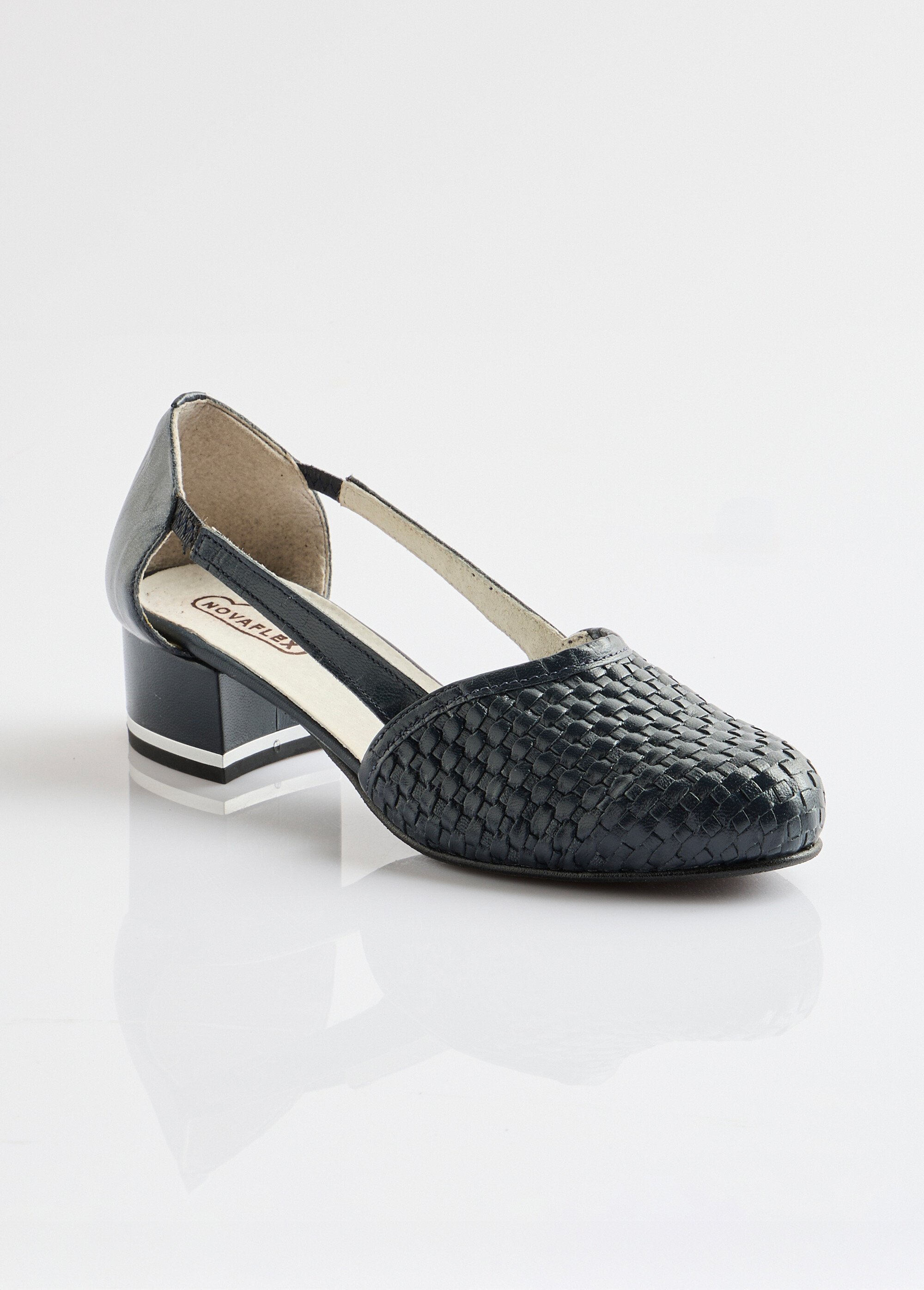 Escarpins à talon cuir Femme Bleu ORNERA FA1