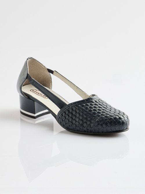 Escarpins à talon cuir Femme Bleu ORNERA FA1