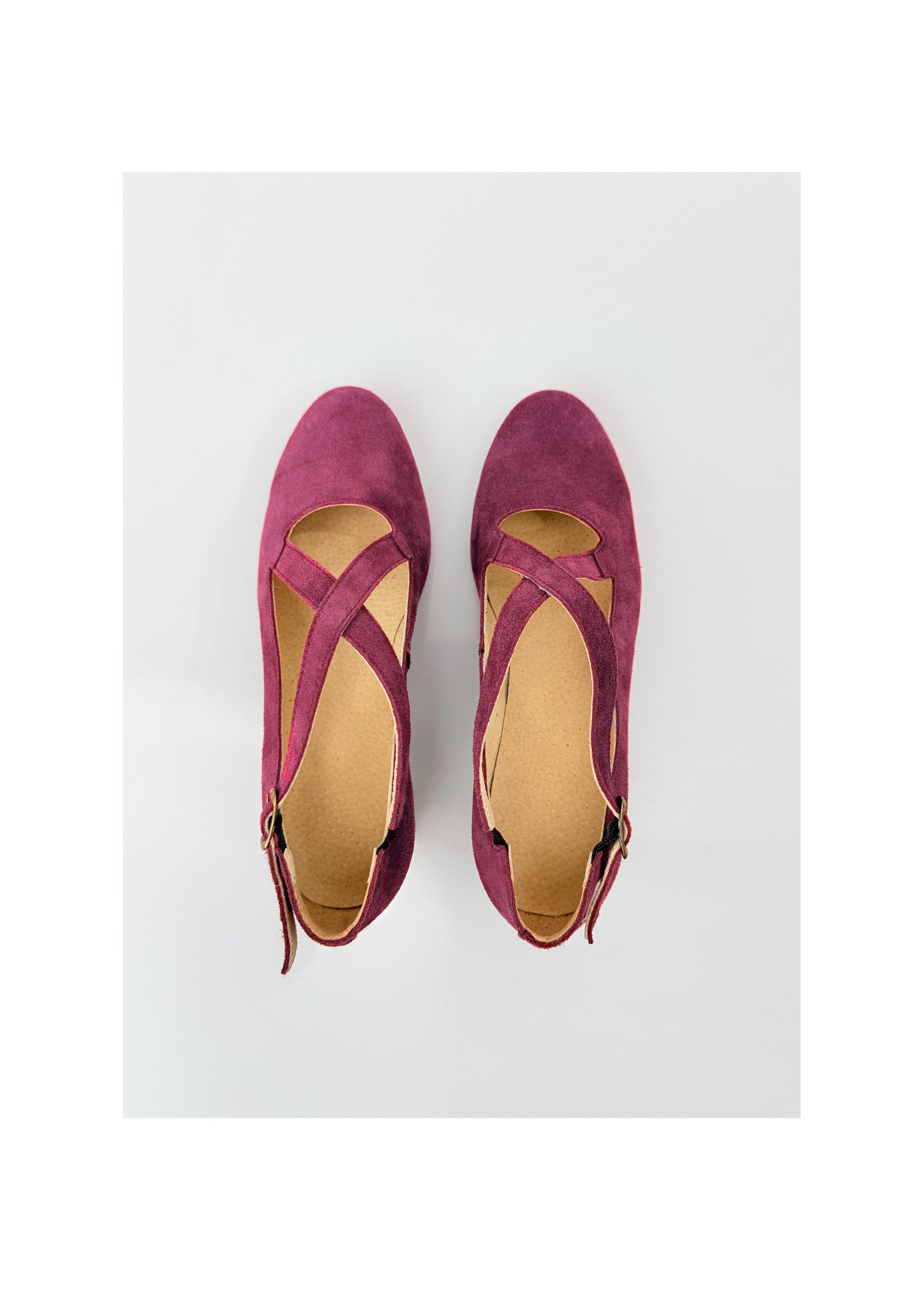 Escarpins à talons largeur confort cuir Femme Violet OBRIDGE OV1
