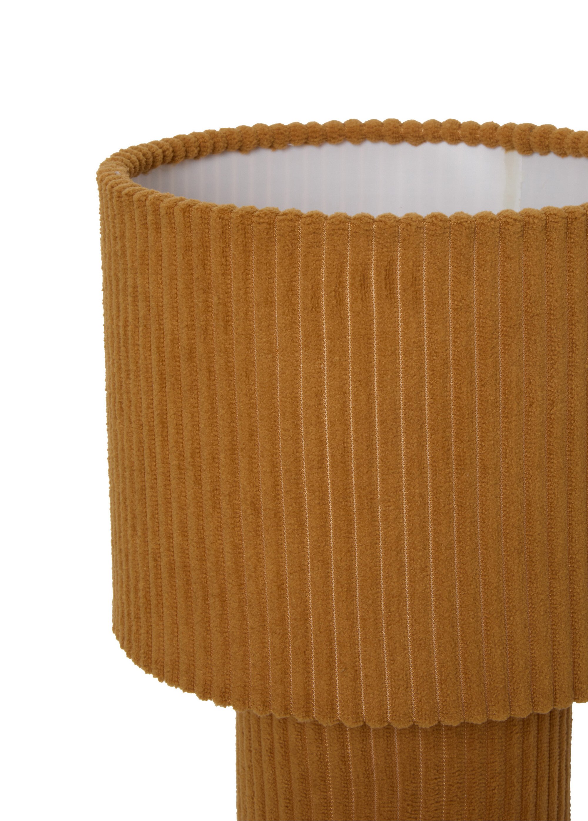 Lampe recouverte velours cotelé JOLINA MARRON JJA-213761C DE1