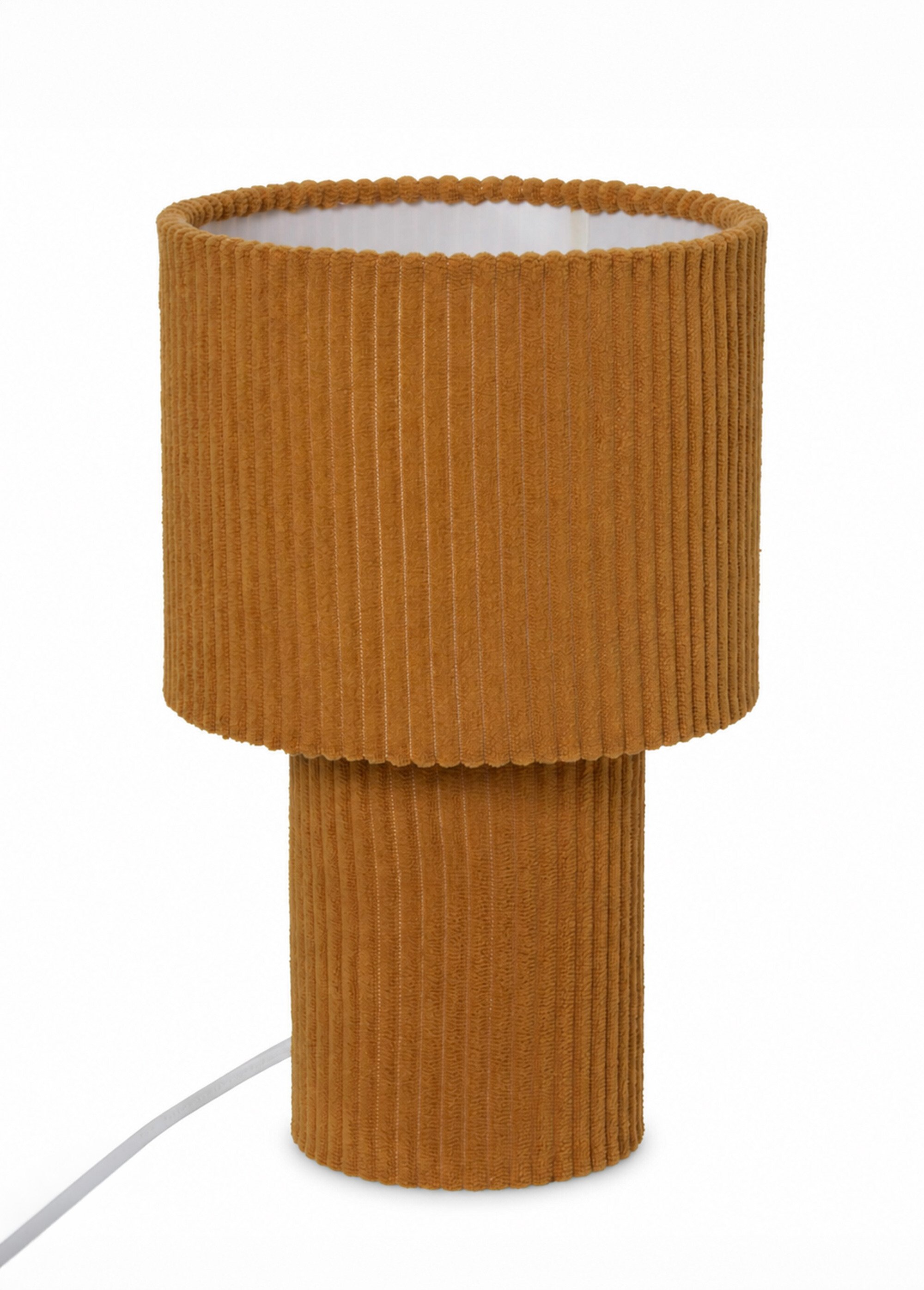 Lampe recouverte velours cotelé JOLINA MARRON JJA-213761C FA1