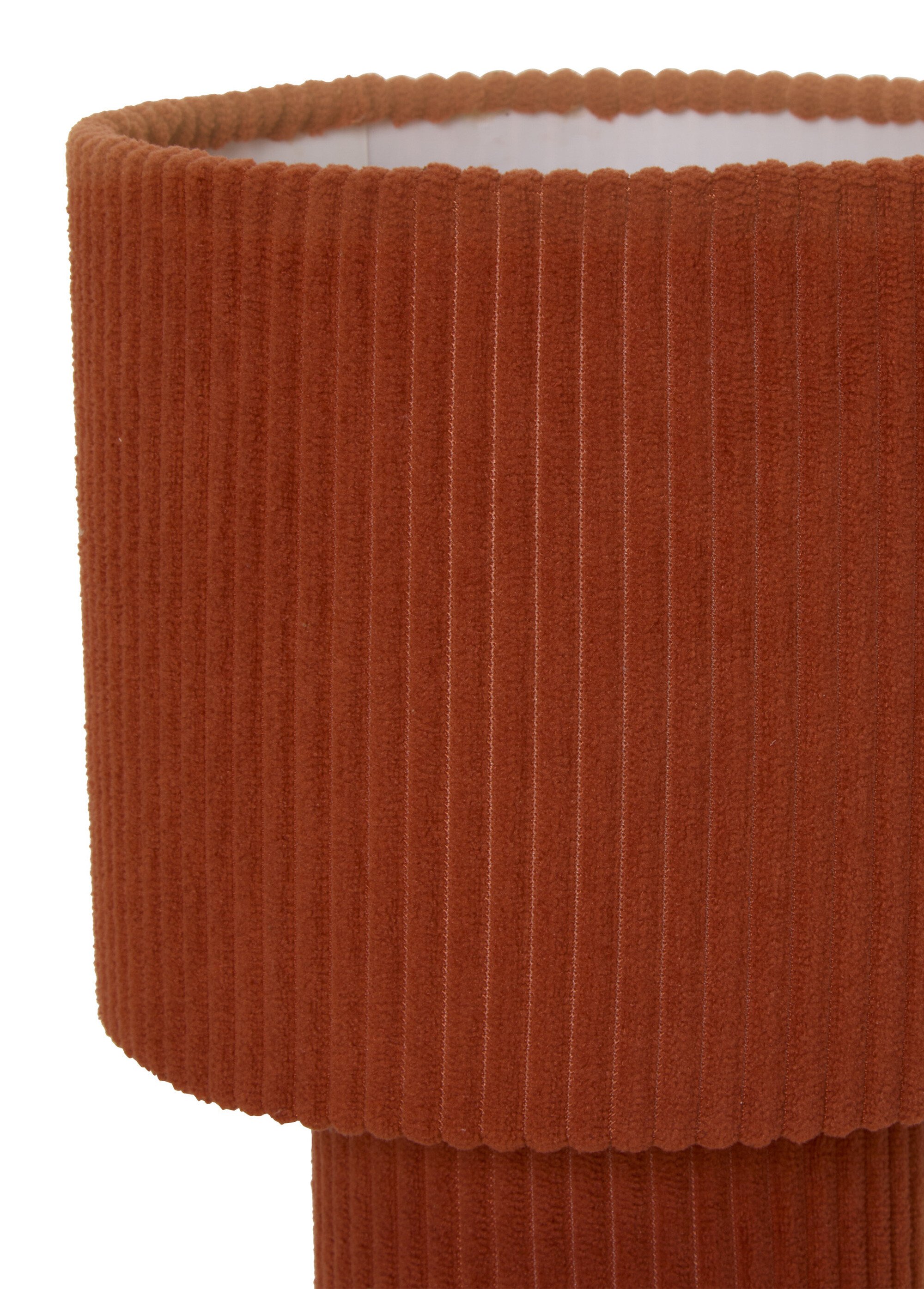 Lampe recouverte velours cotelé JOLINA ORANGE JJA-213761C DE1