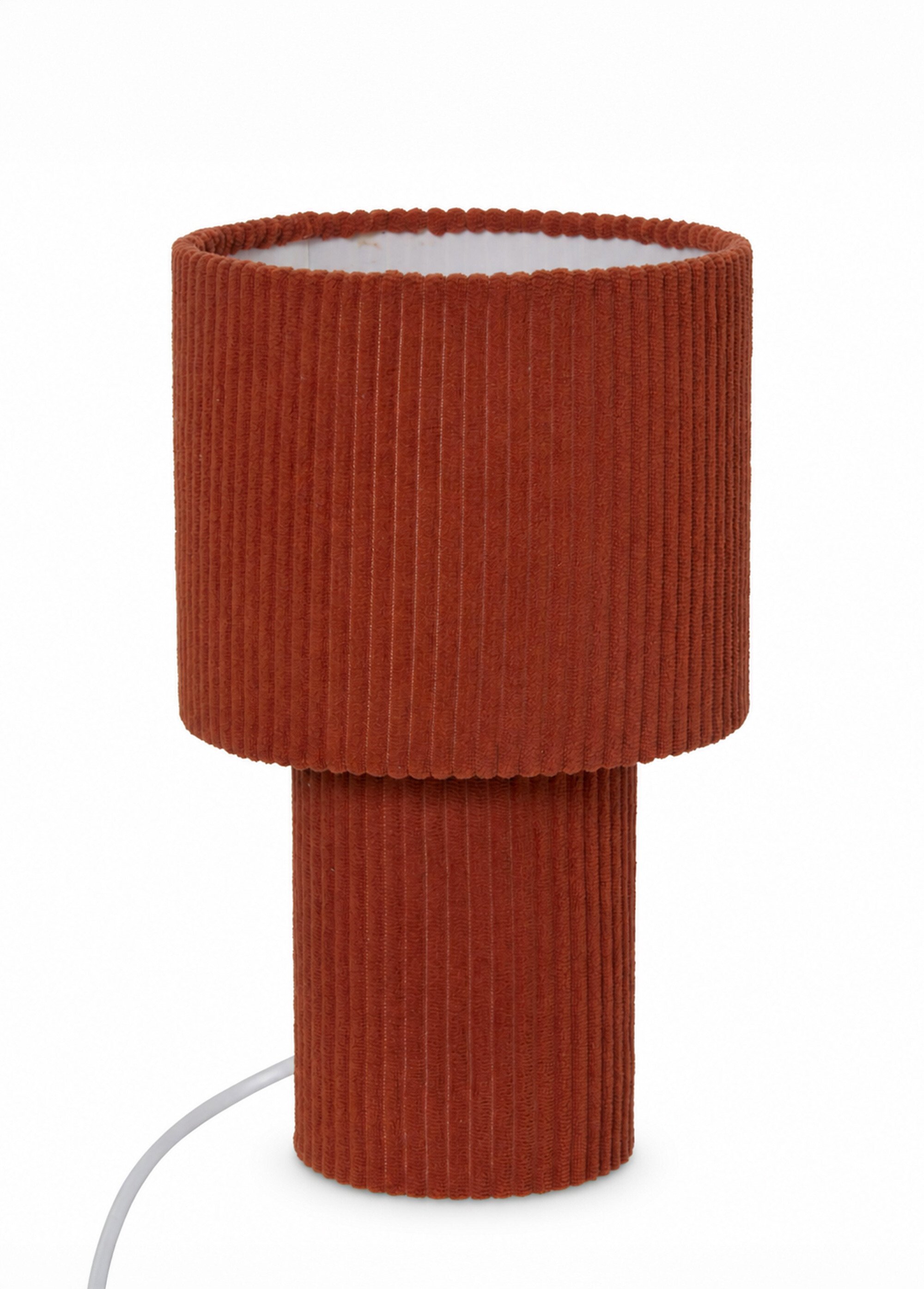 Lampe recouverte velours cotelé JOLINA ORANGE JJA-213761C FA1