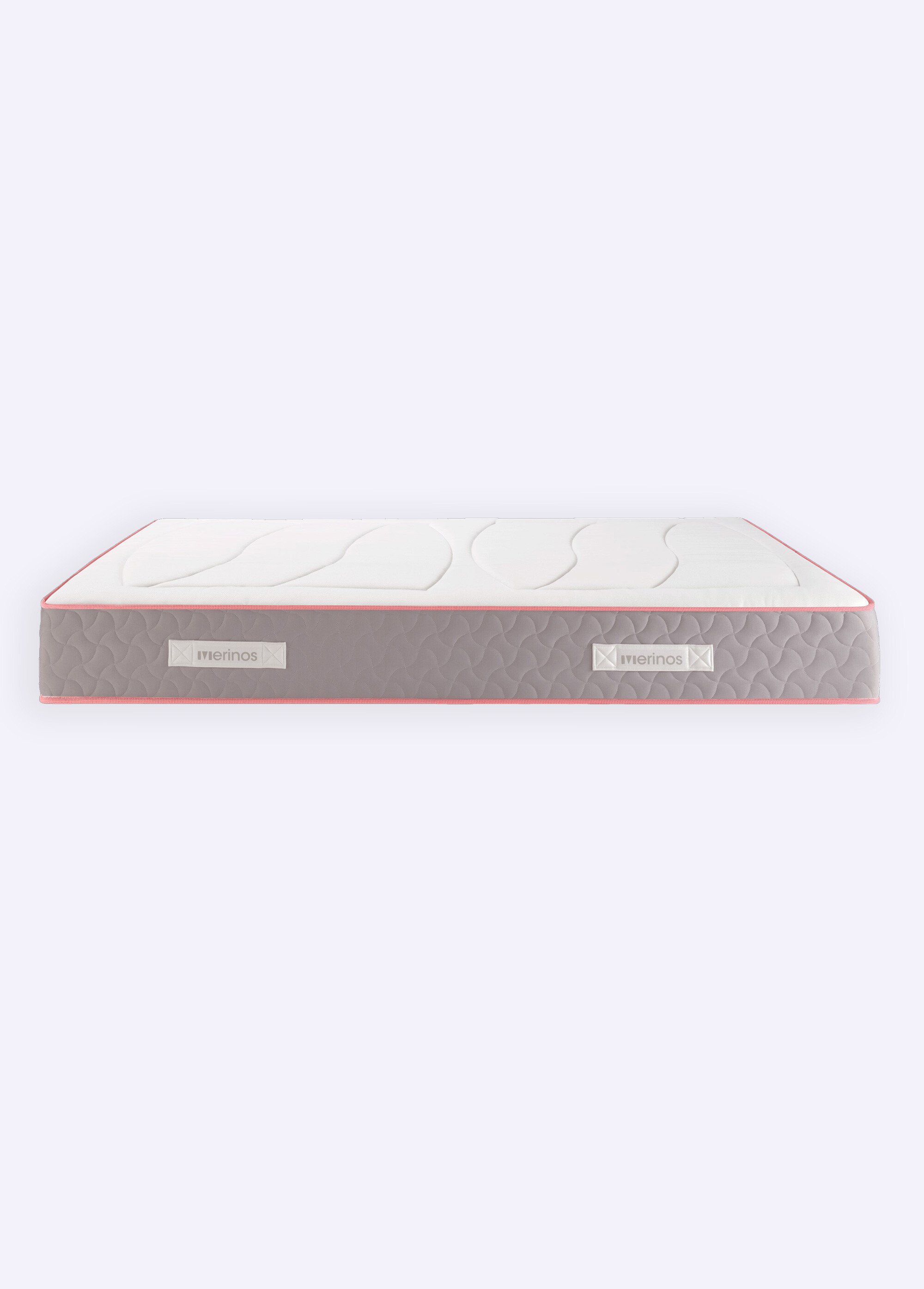 Matelas à ressorts ferme anti acariens, haut. 14cm BLANC MER-DU-MATIN DE1