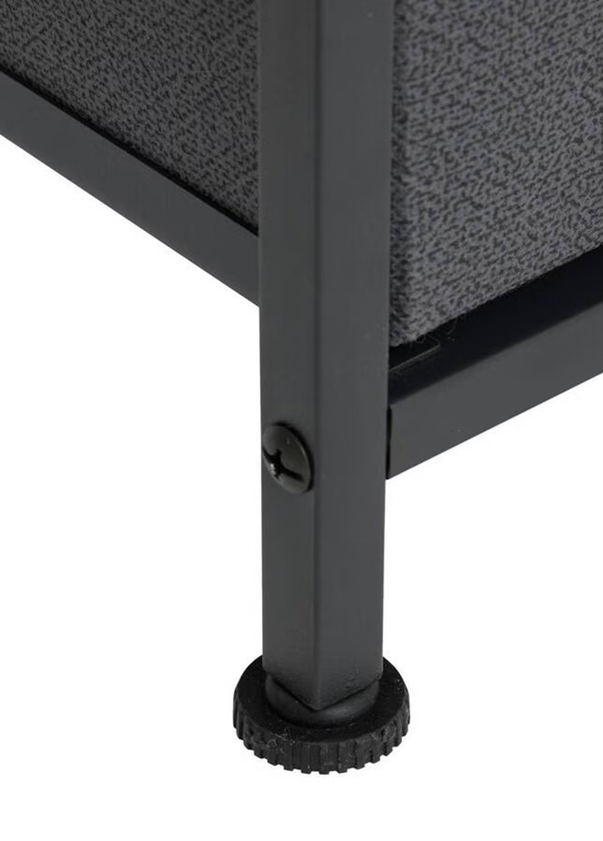 Meuble gain de place, 4 tiroirs tissu NOIR JJA-130140 DE3