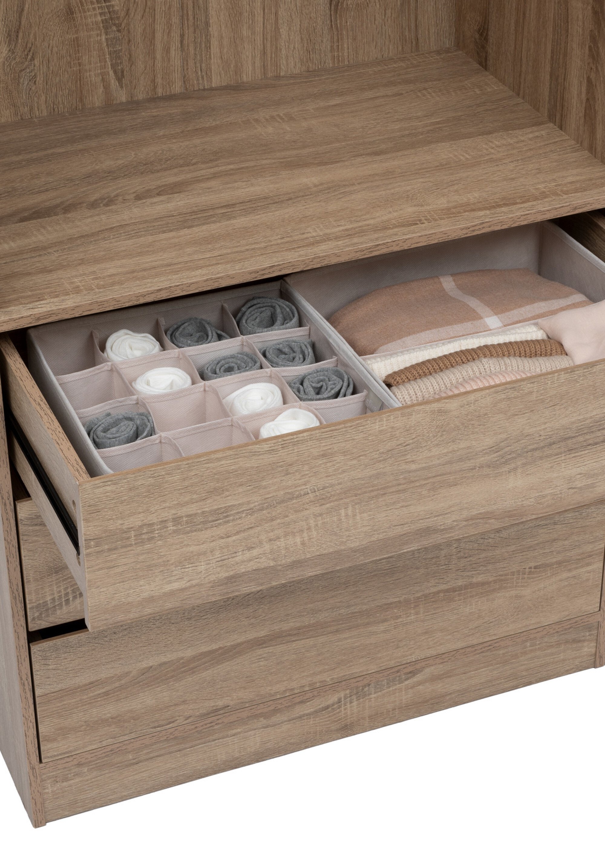 Rangement tiroirs 16 compartiments Beige JJA-209327 SI2