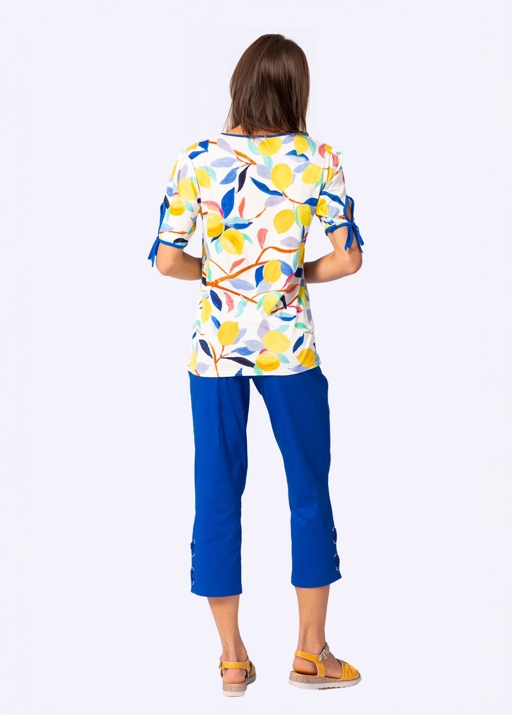 Tee-shirt imprimé détails nouettes