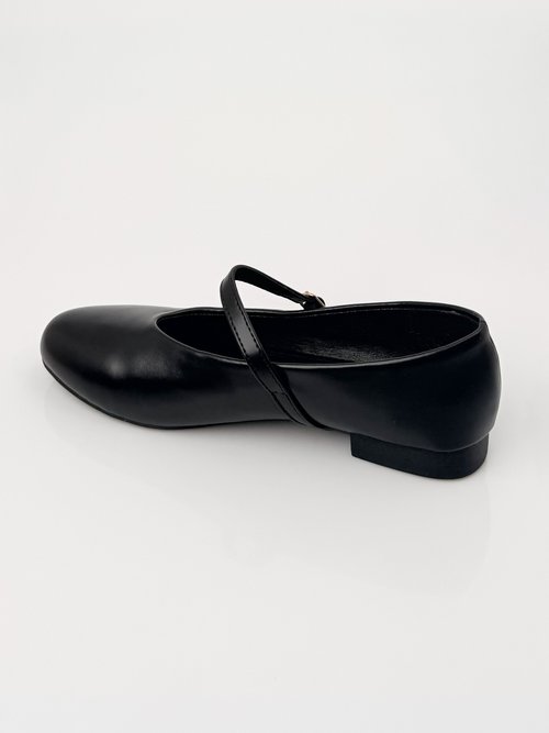 Ballerines style babies, simili cuir Femme Noir LBS-BYG1672 DO1