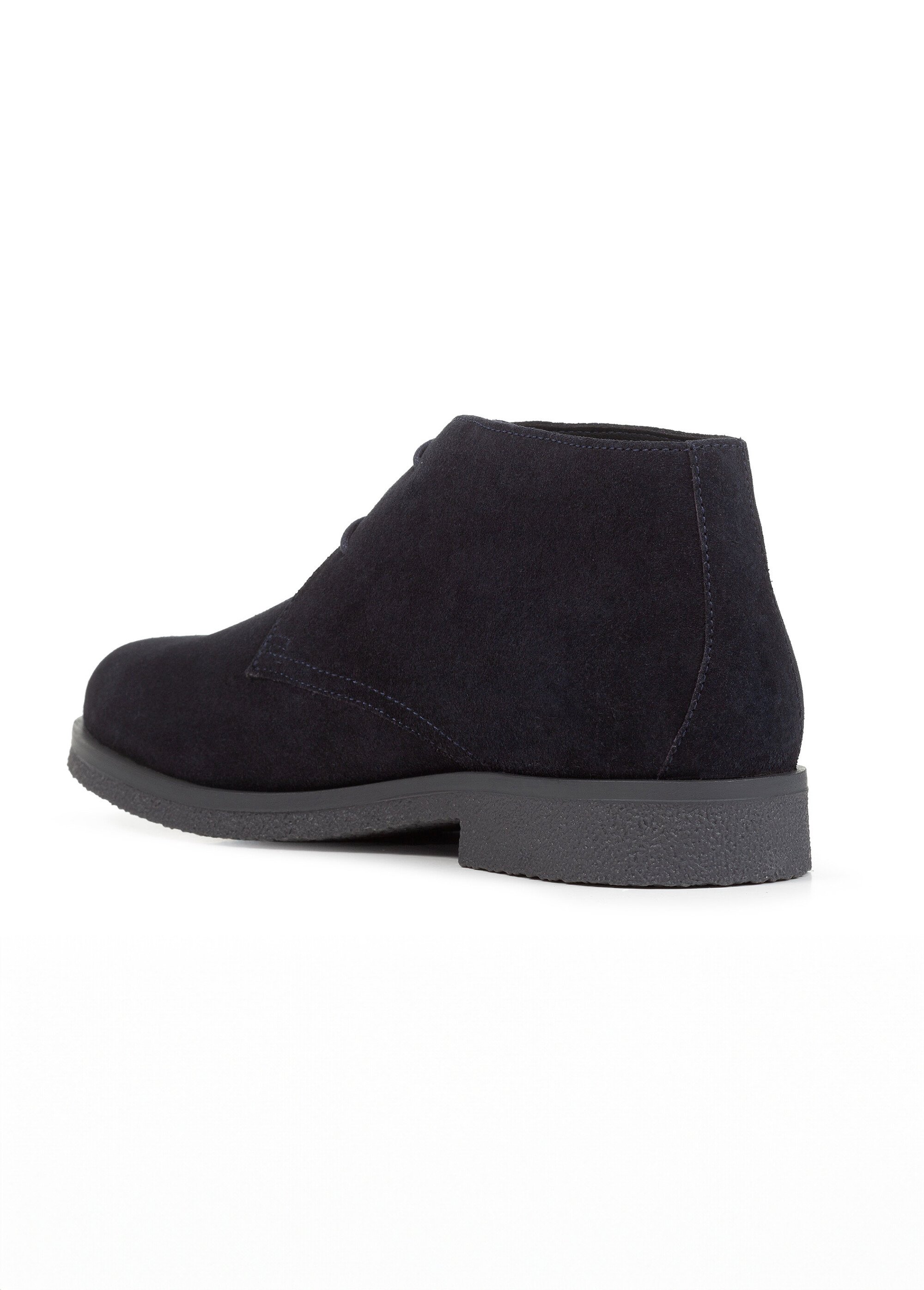 Bottines à lacets style desert boots Homme Bleu GEO-U0458A DO1