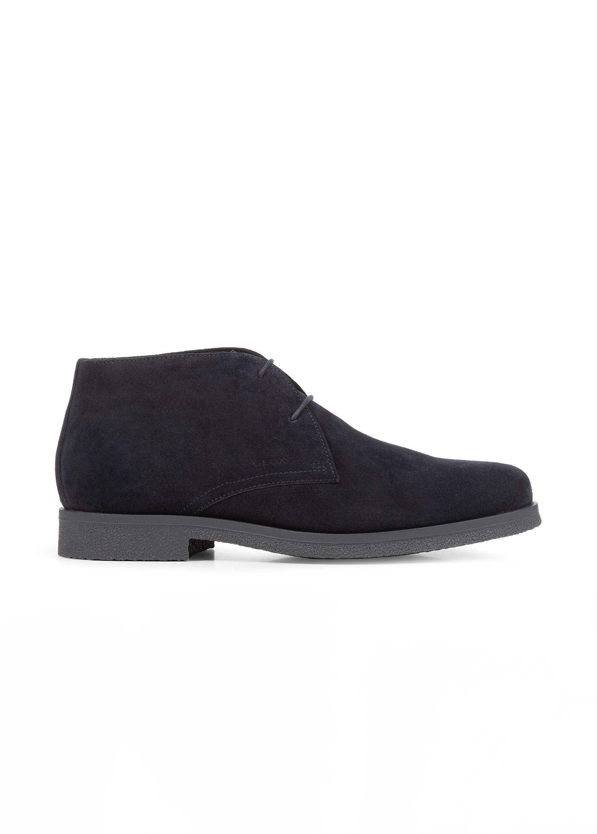 Bottines à lacets style desert boots Homme Bleu GEO-U0458A DR1