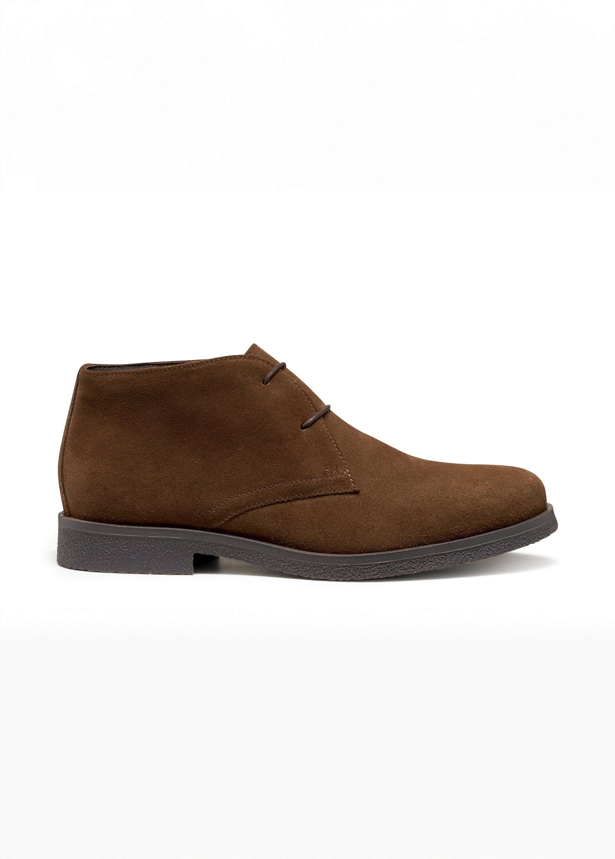 Bottines à lacets style desert boots Homme Marron GEO-U0458A DR1