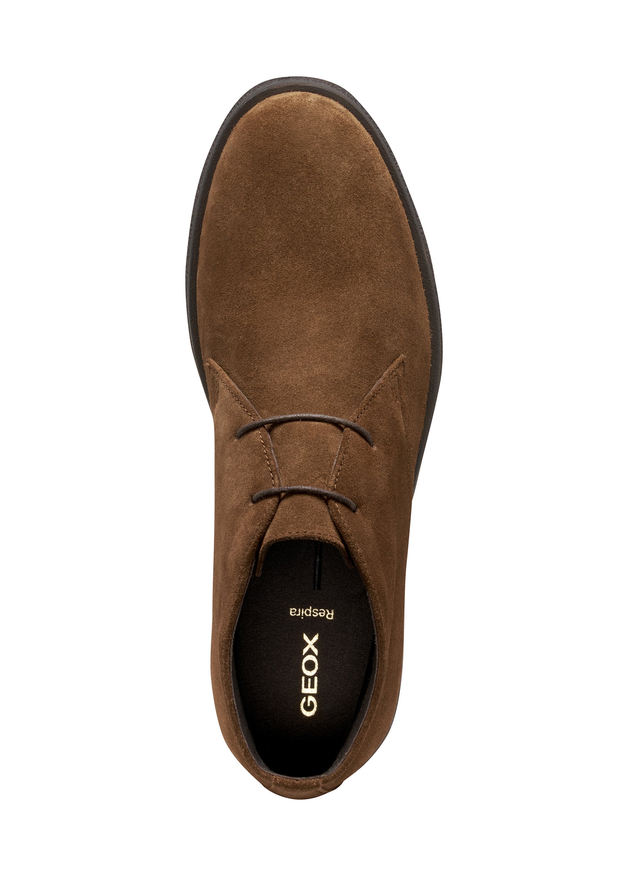 Bottines à lacets style desert boots Homme Marron GEO-U0458A OV1