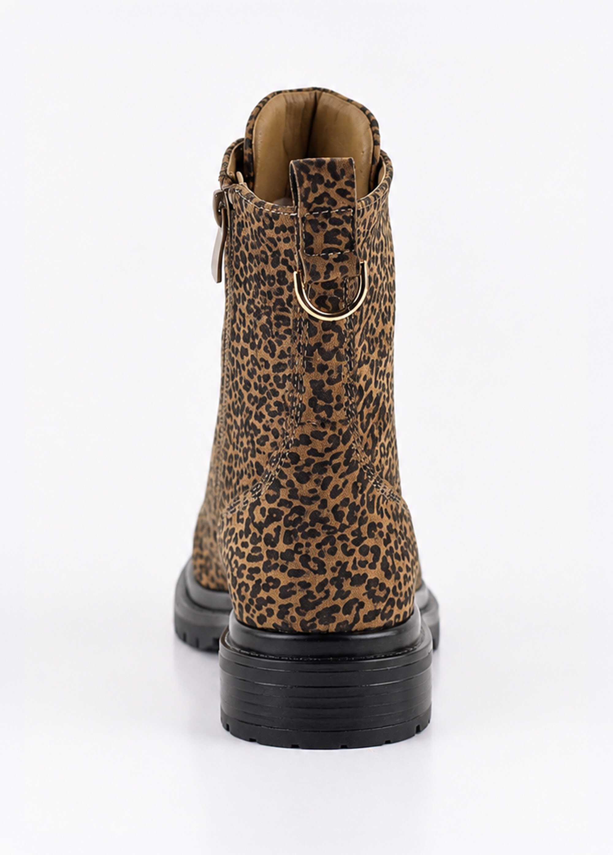 Bottines fantaisie style Combat boots Femme Marron JP-TDF5539 DO1