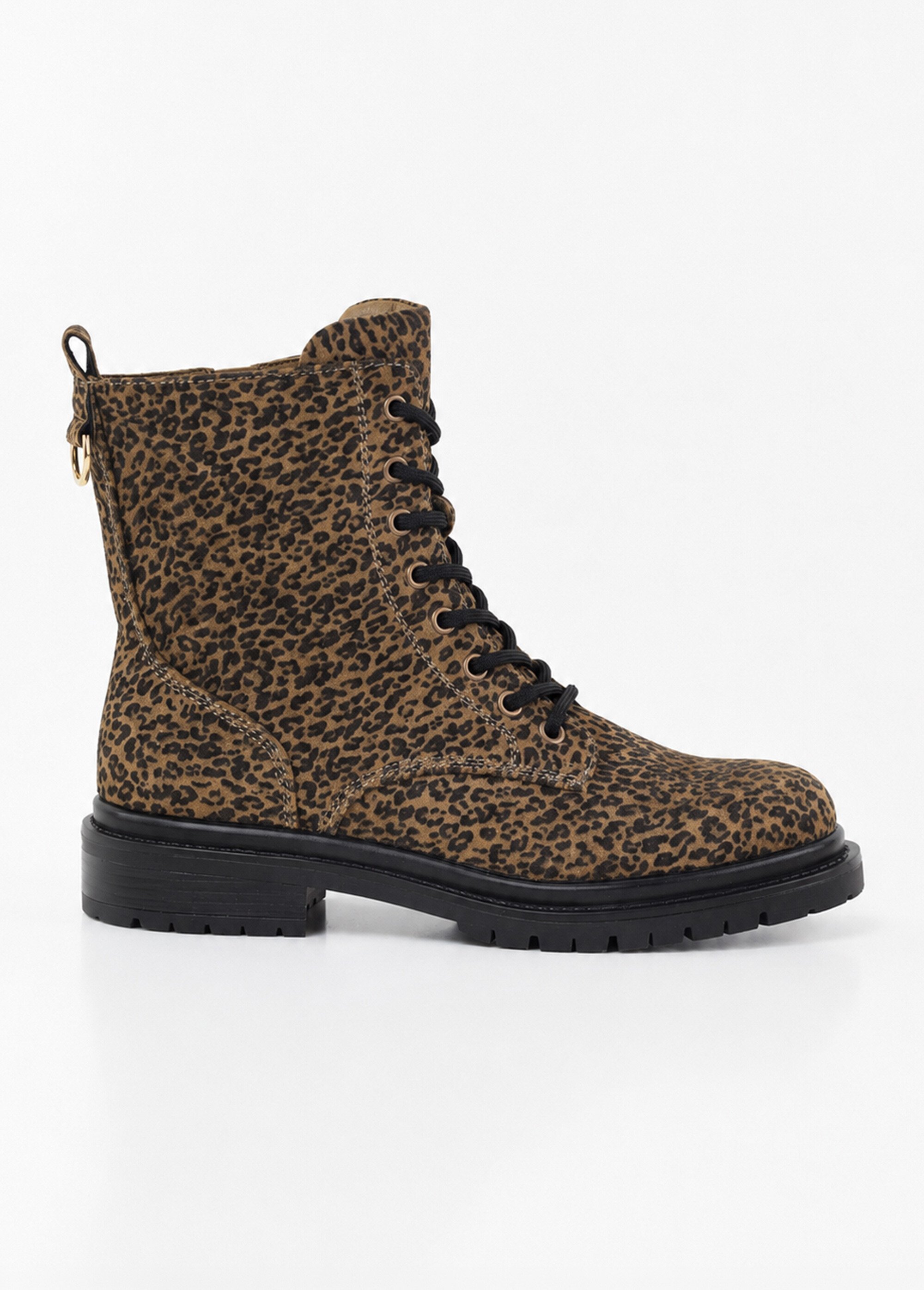 Bottines fantaisie style Combat boots Femme Marron JP-TDF5539 DR1