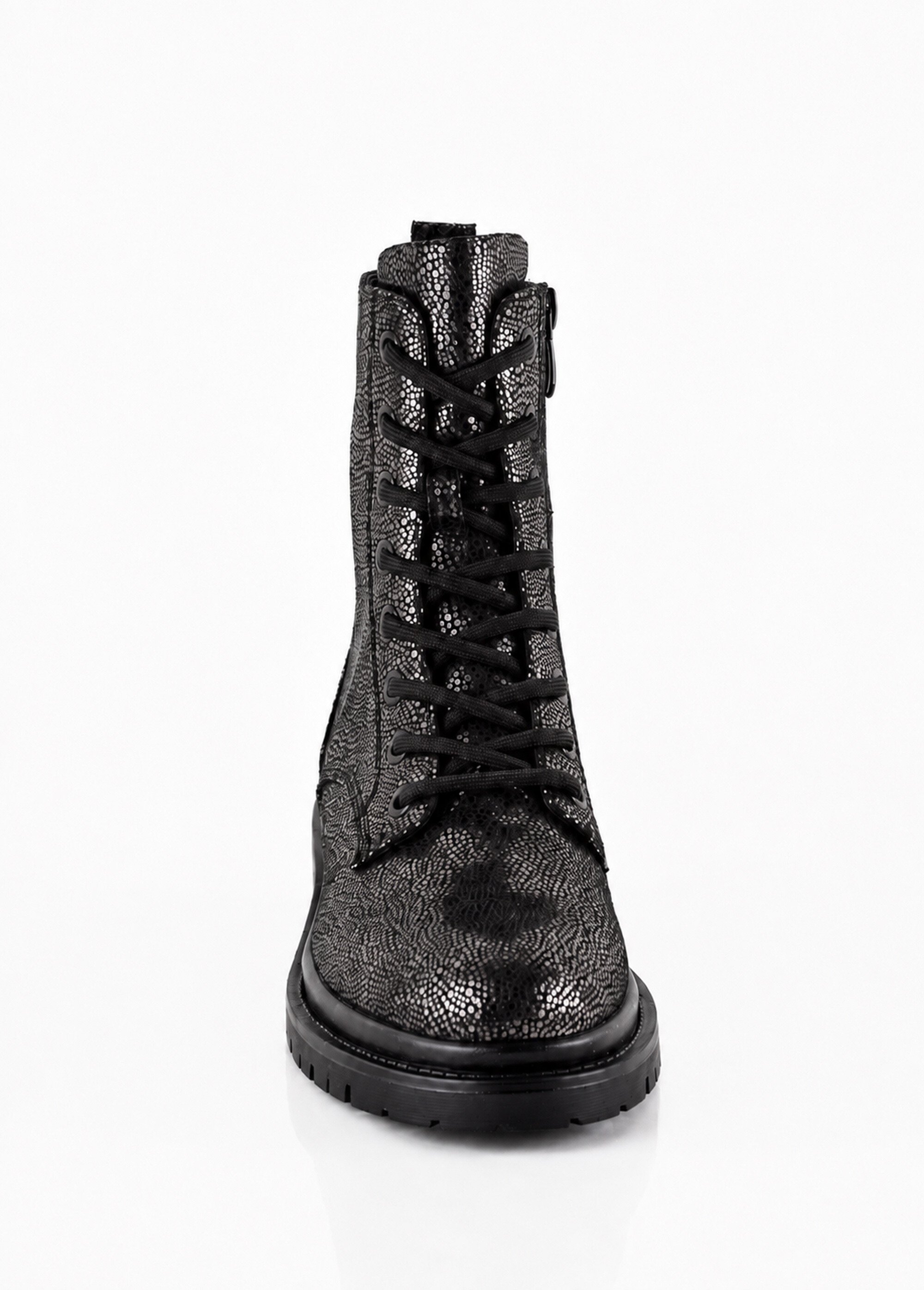 Bottines fantaisie style Combat boots Femme Noir JP-TDF5539 FA1