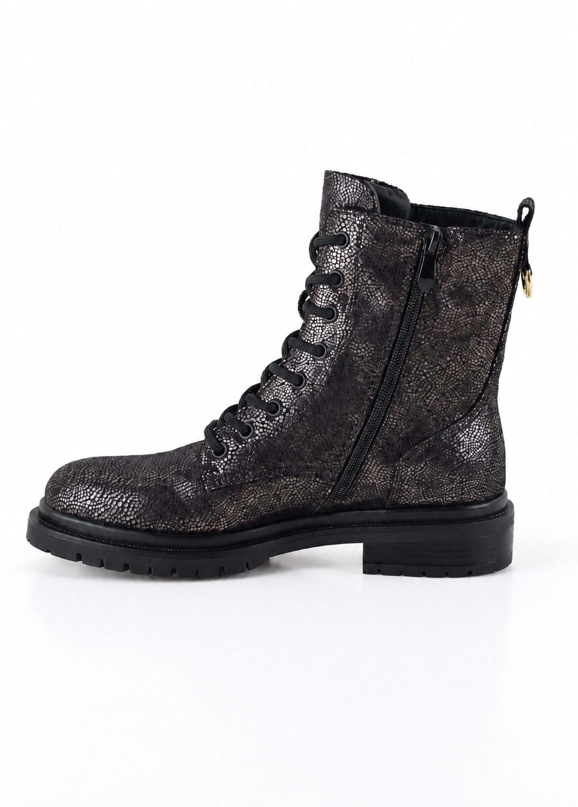 Bottines fantaisie style Combat boots Femme Noir JP-TDF5539 GA1