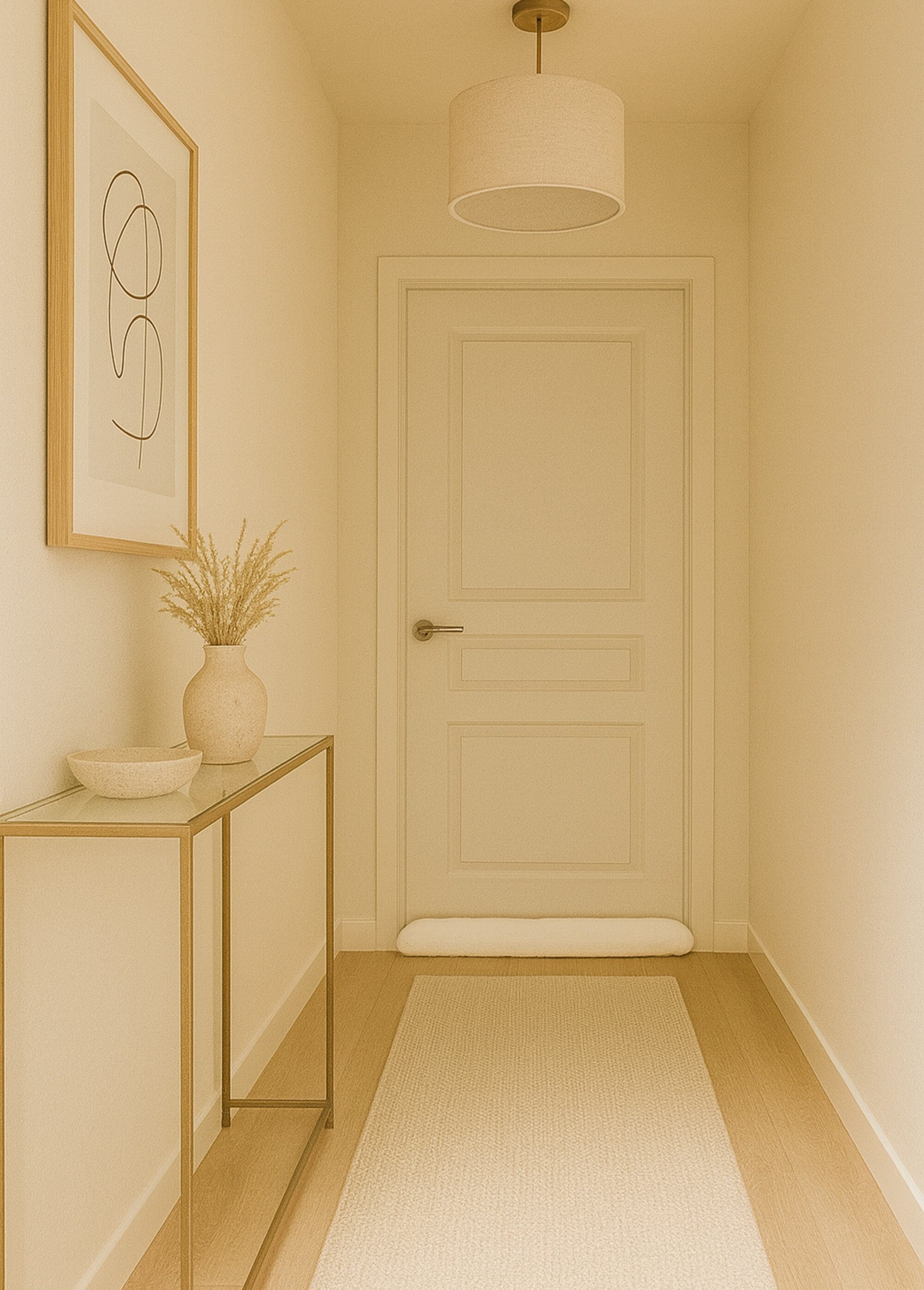 Boudin bas de porte en fausse fourrure Blanc KP-AAE824270 SI1