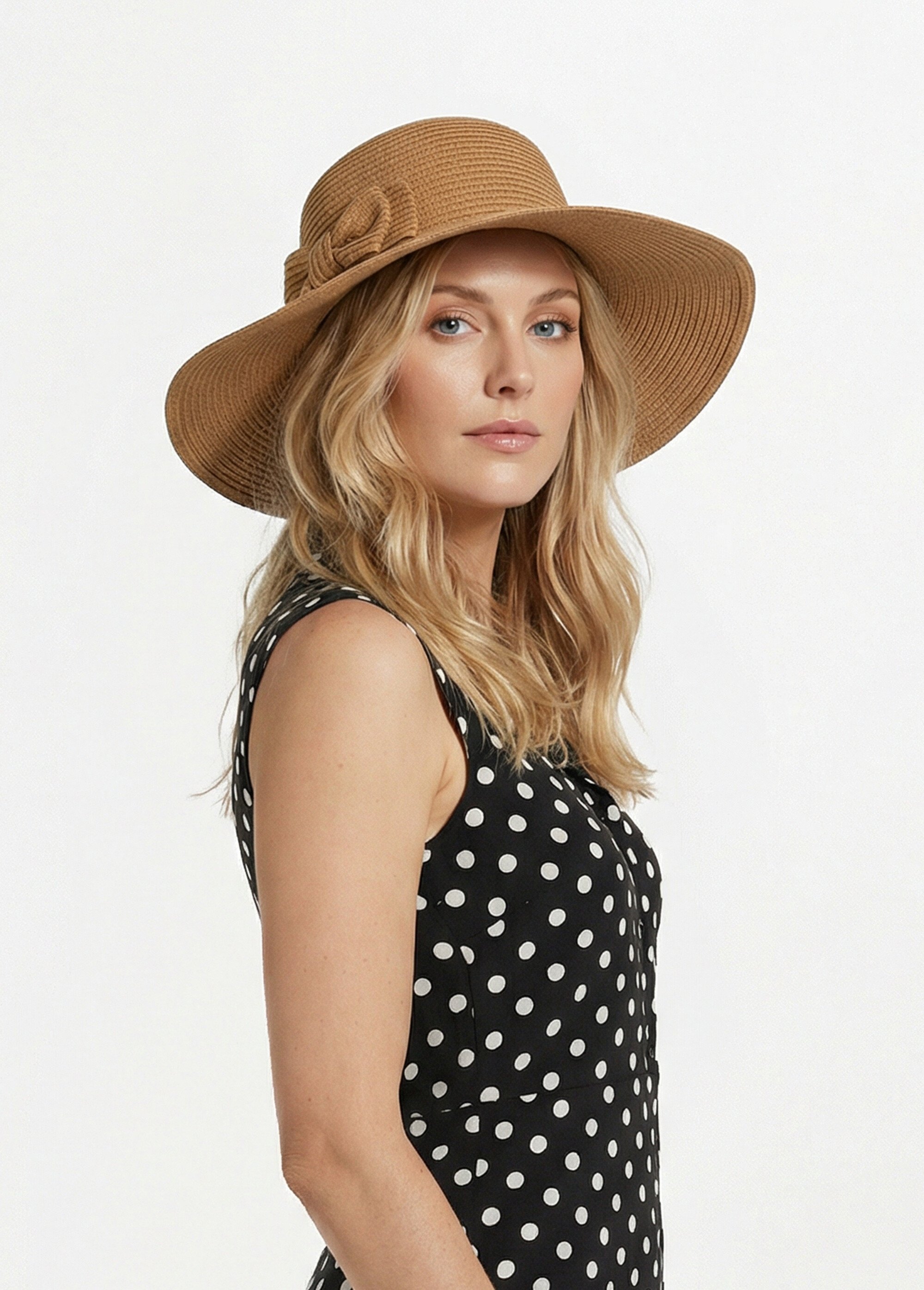 Chapeau de paille noeud fantaisie