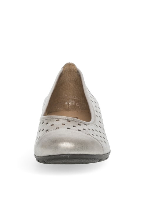 Ballerines cuir ajouré, antidérapantes Femme Marron GAB-6416921 FA2