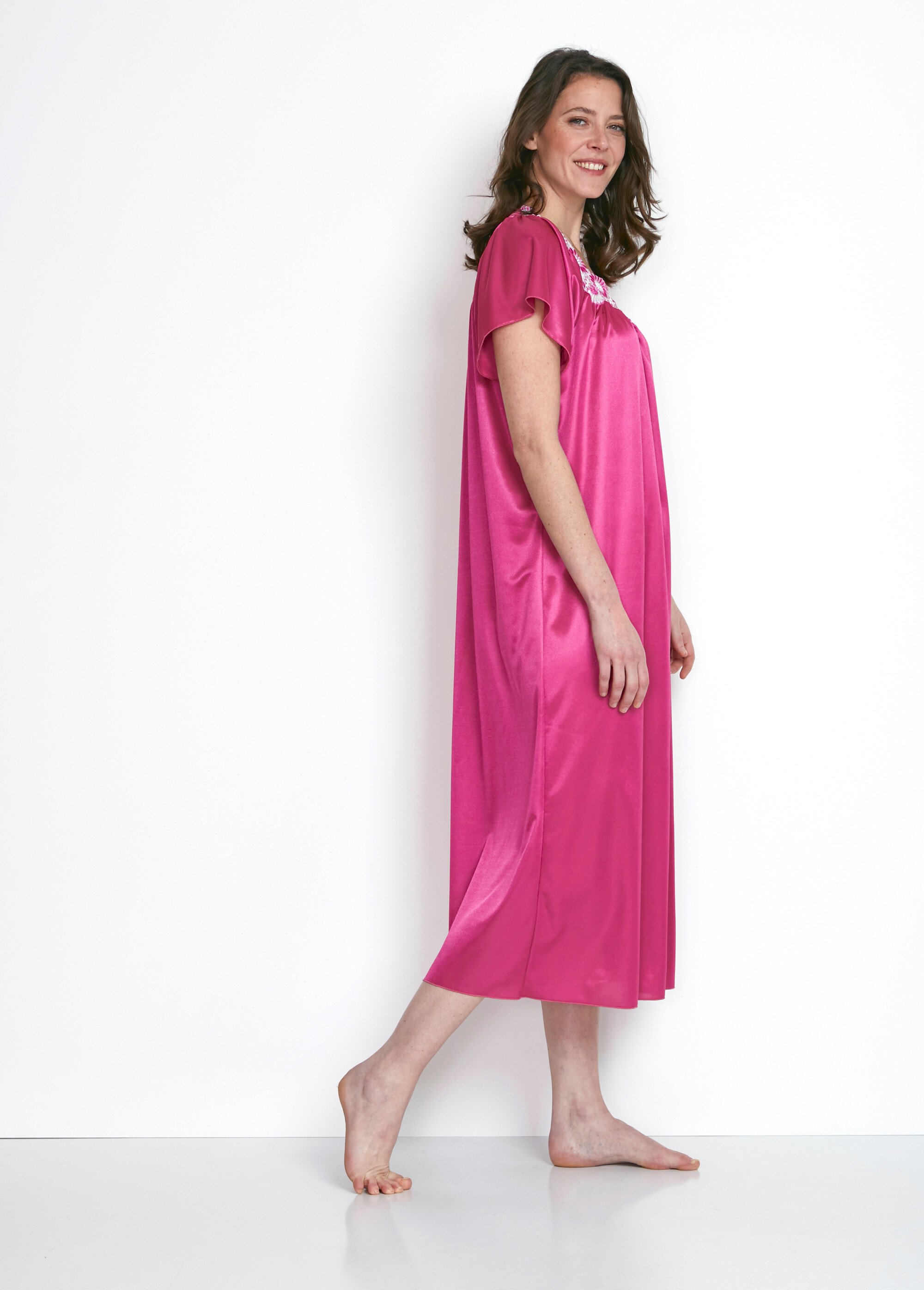 Chemise de nuit raffinée Femme Rose SUBLIME DR1