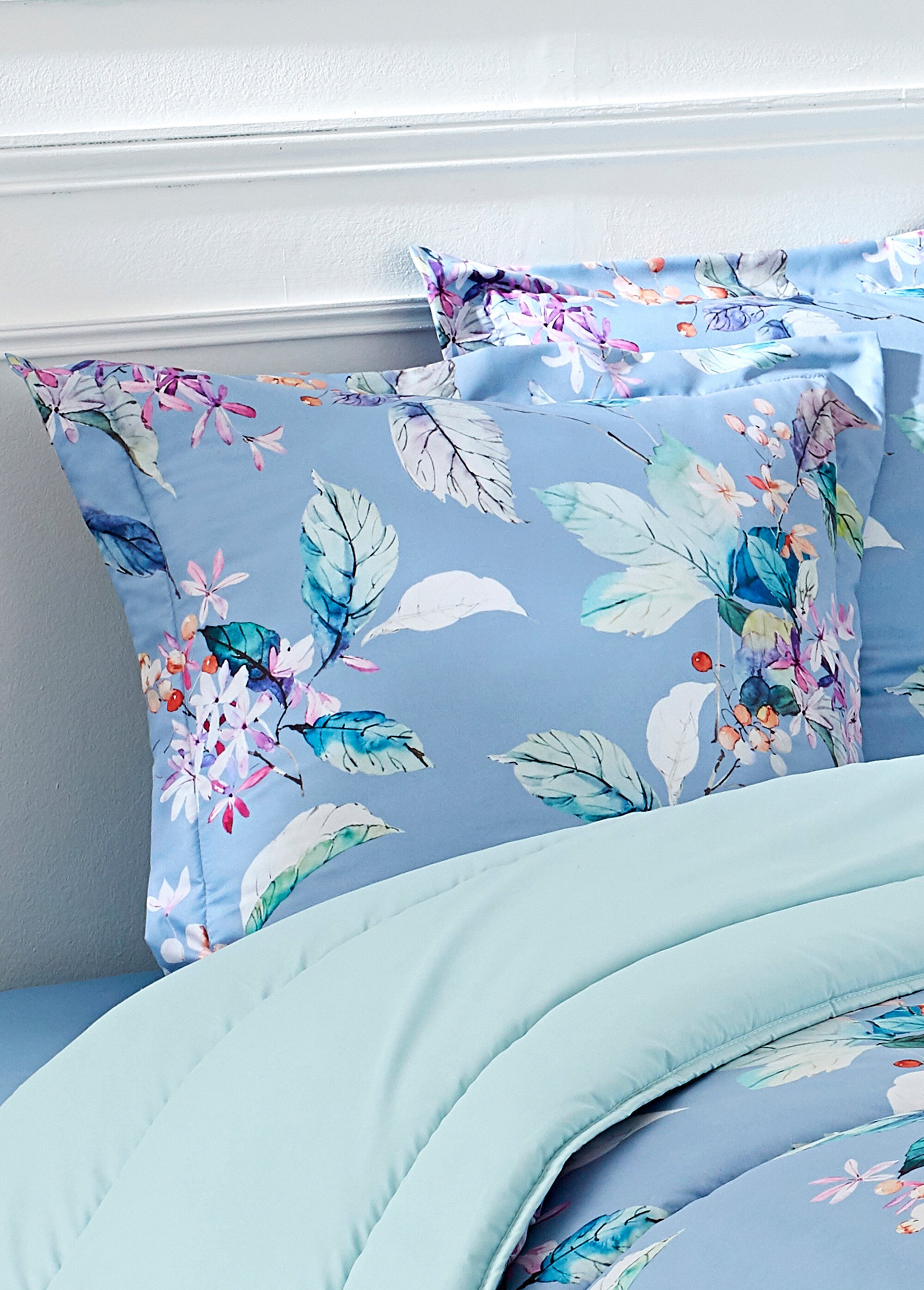 Couette microfibre double face 400 g/m² Bleu RECITATION DE2