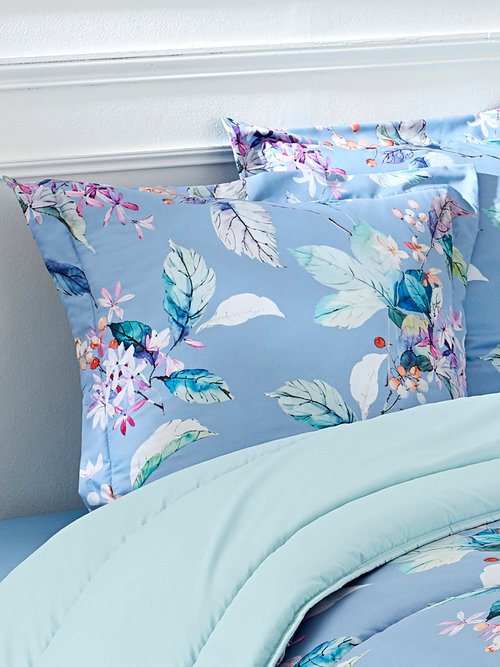 Couette microfibre double face 400 g/m² Bleu RECITATION DE2
