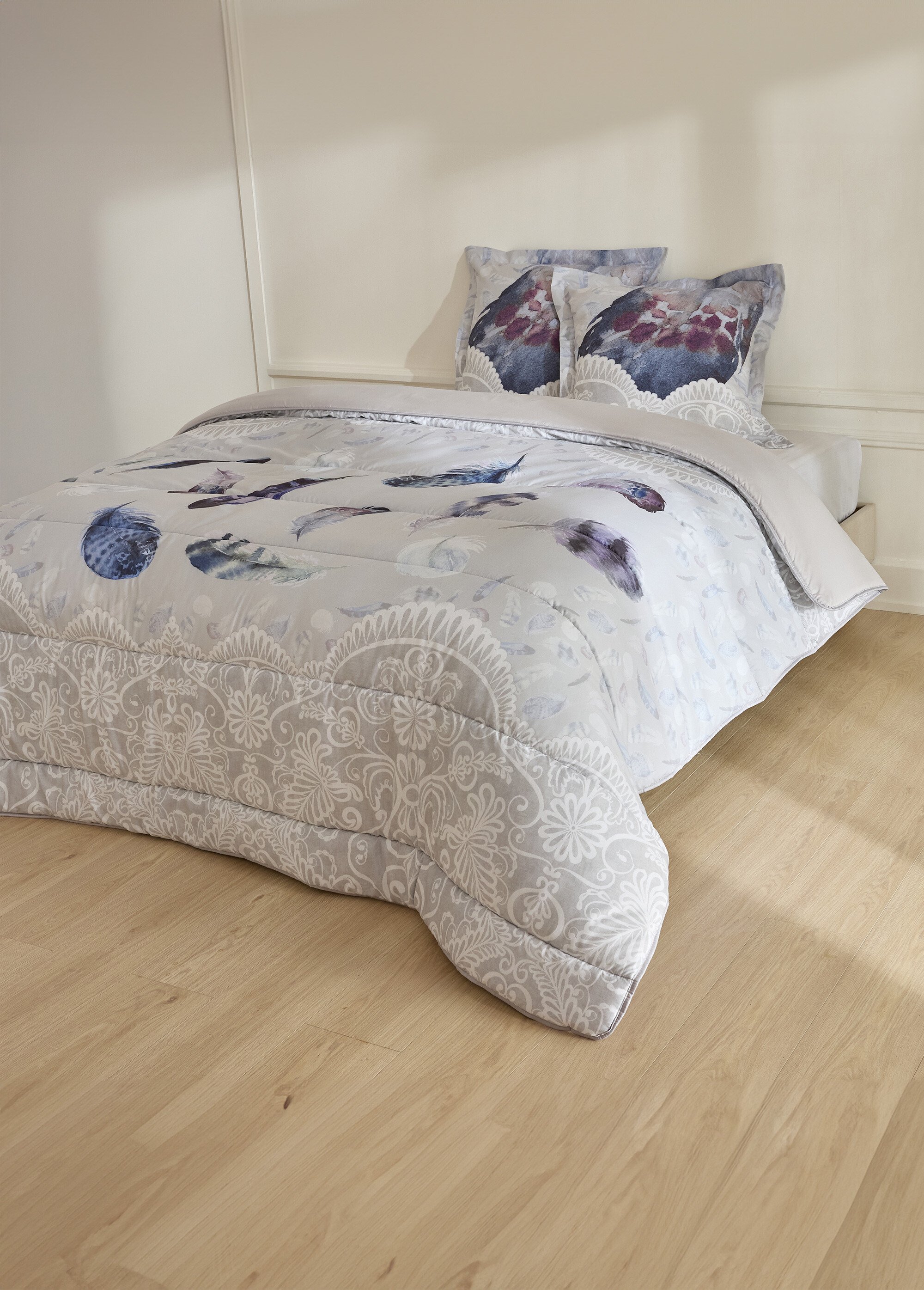 Couette microfibre double face 400 g/m² Beige RECITATION FA1